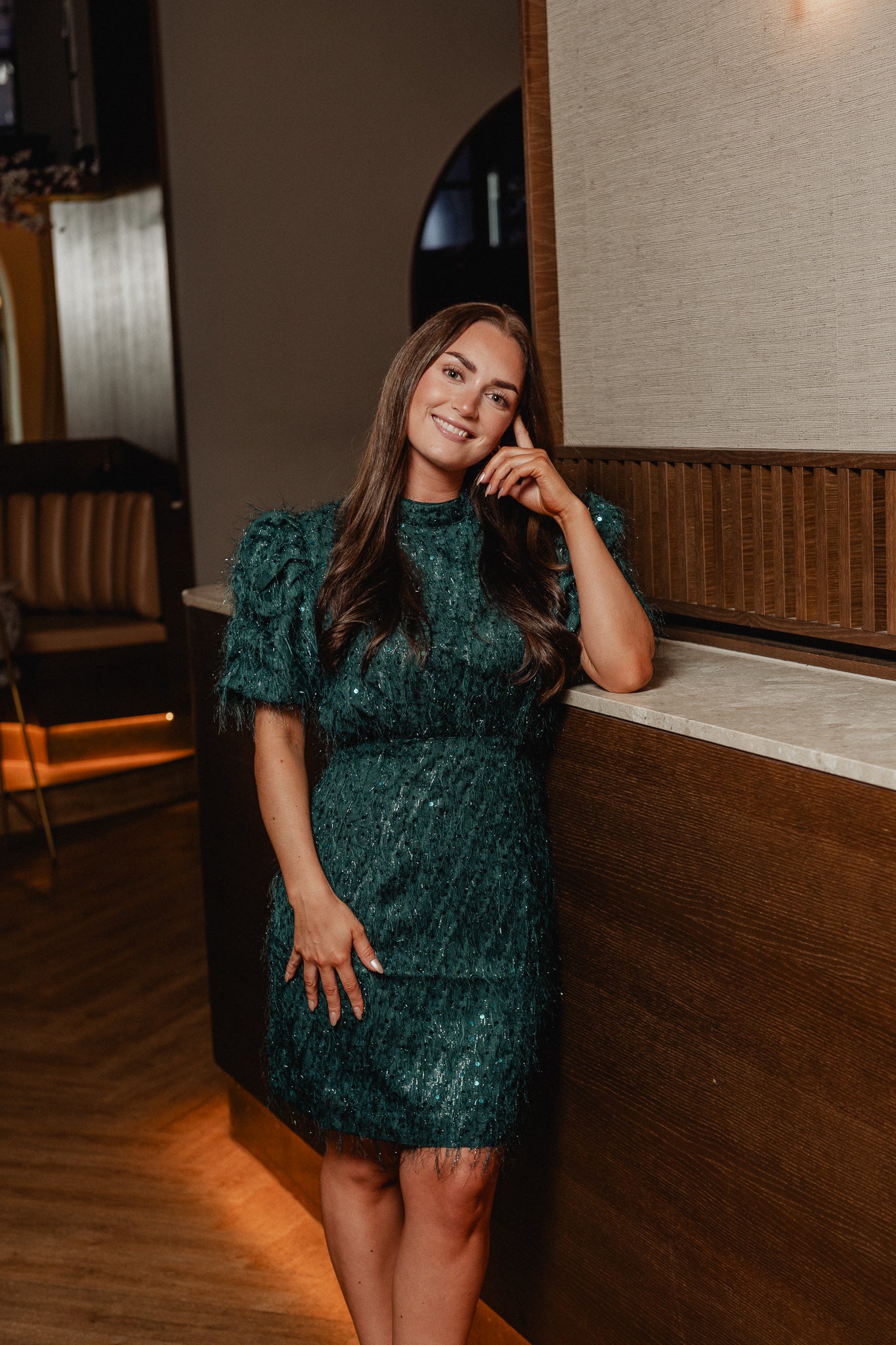 YASILZA Short Dress - Ponderosa Pine