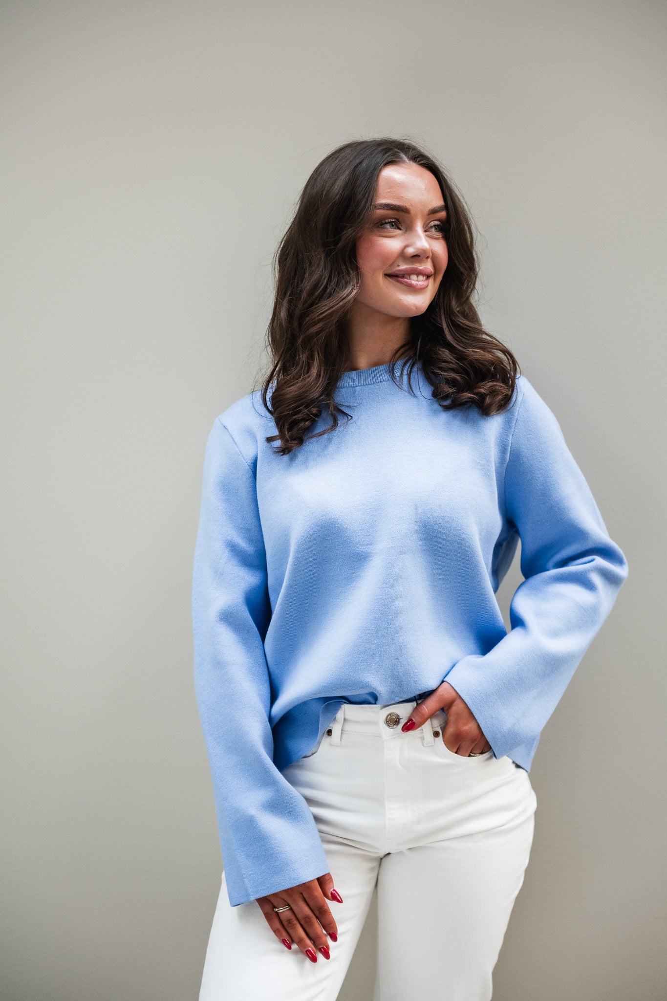OBJREYNARD Pullover - Cornflower Blue