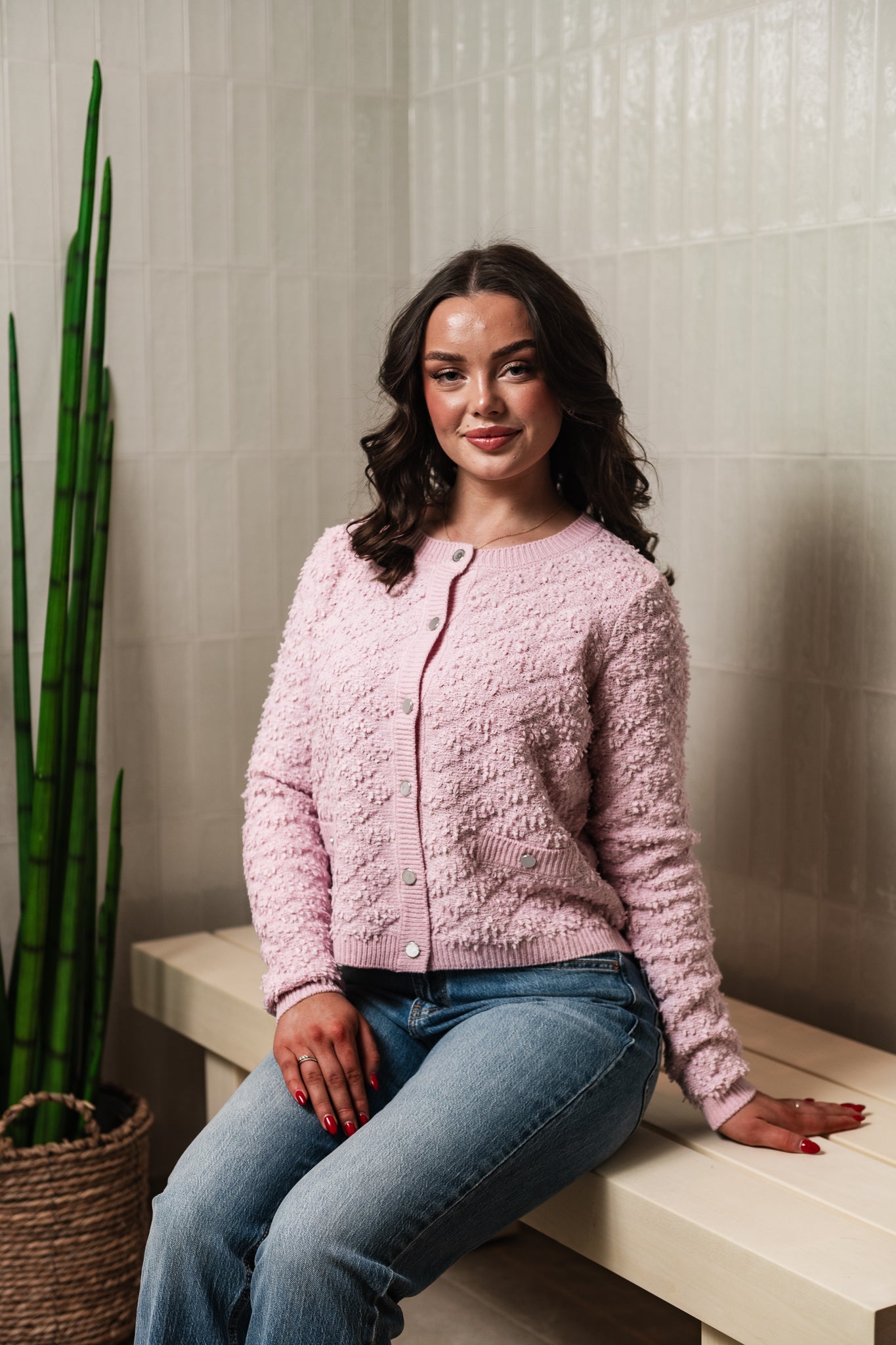 VIINEYAH Knit Cardigan - Winsome Orchid