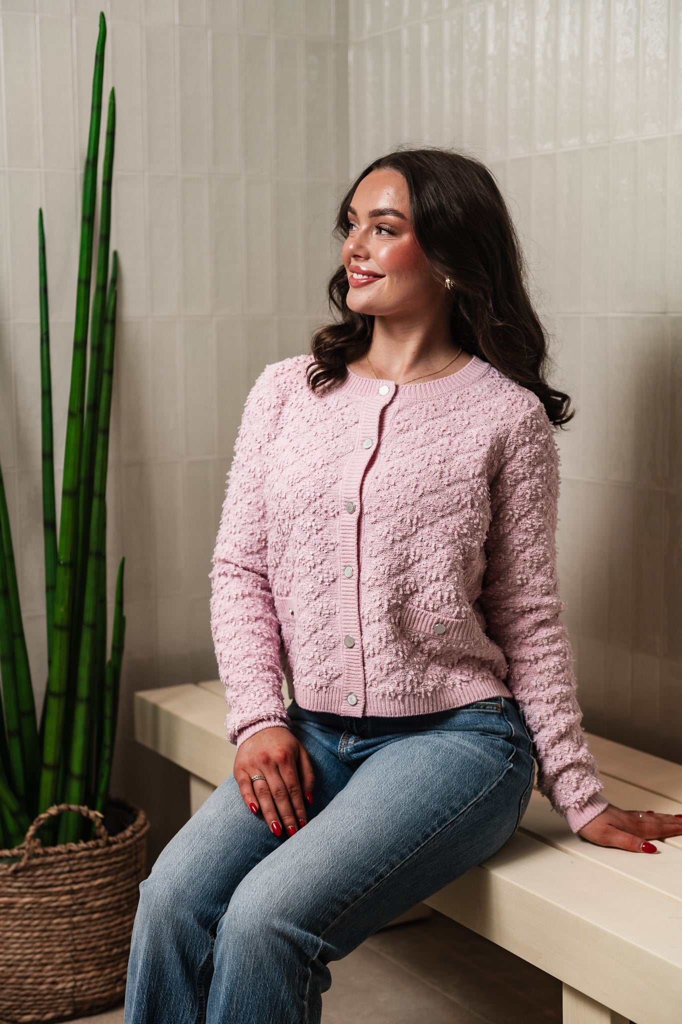 VIINEYAH Knit Cardigan - Winsome Orchid