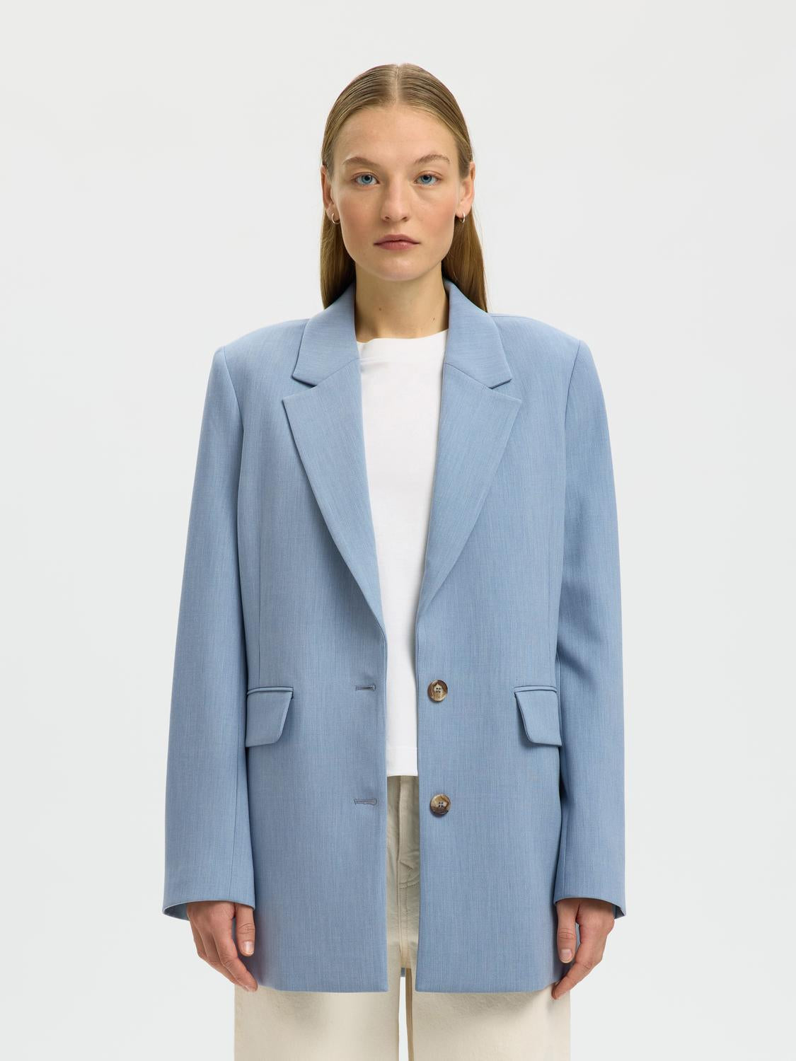 SLWRITA BLAZER - Dusty Blue