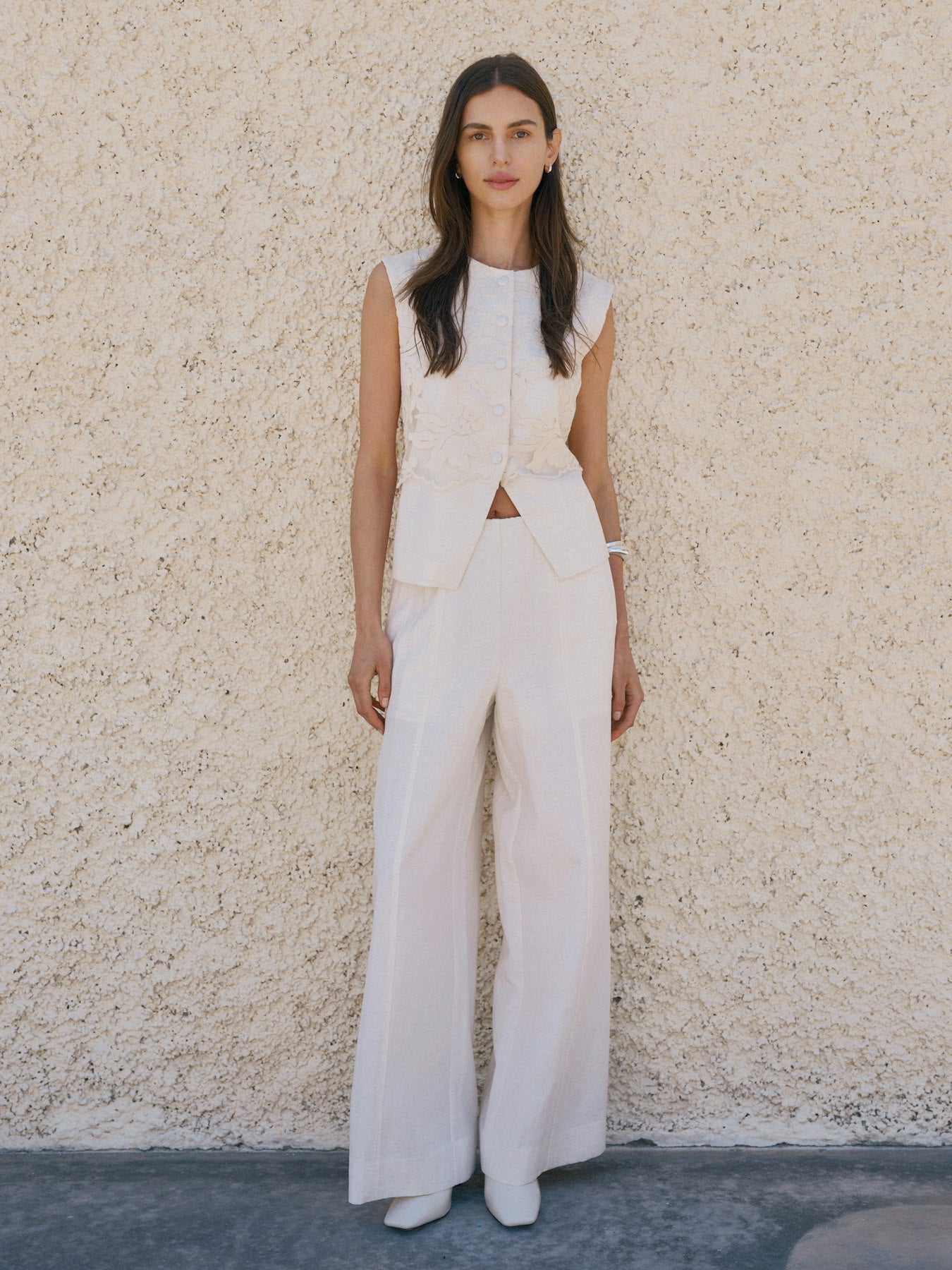 YASTAMA Tailored Waistcoat - Pristine