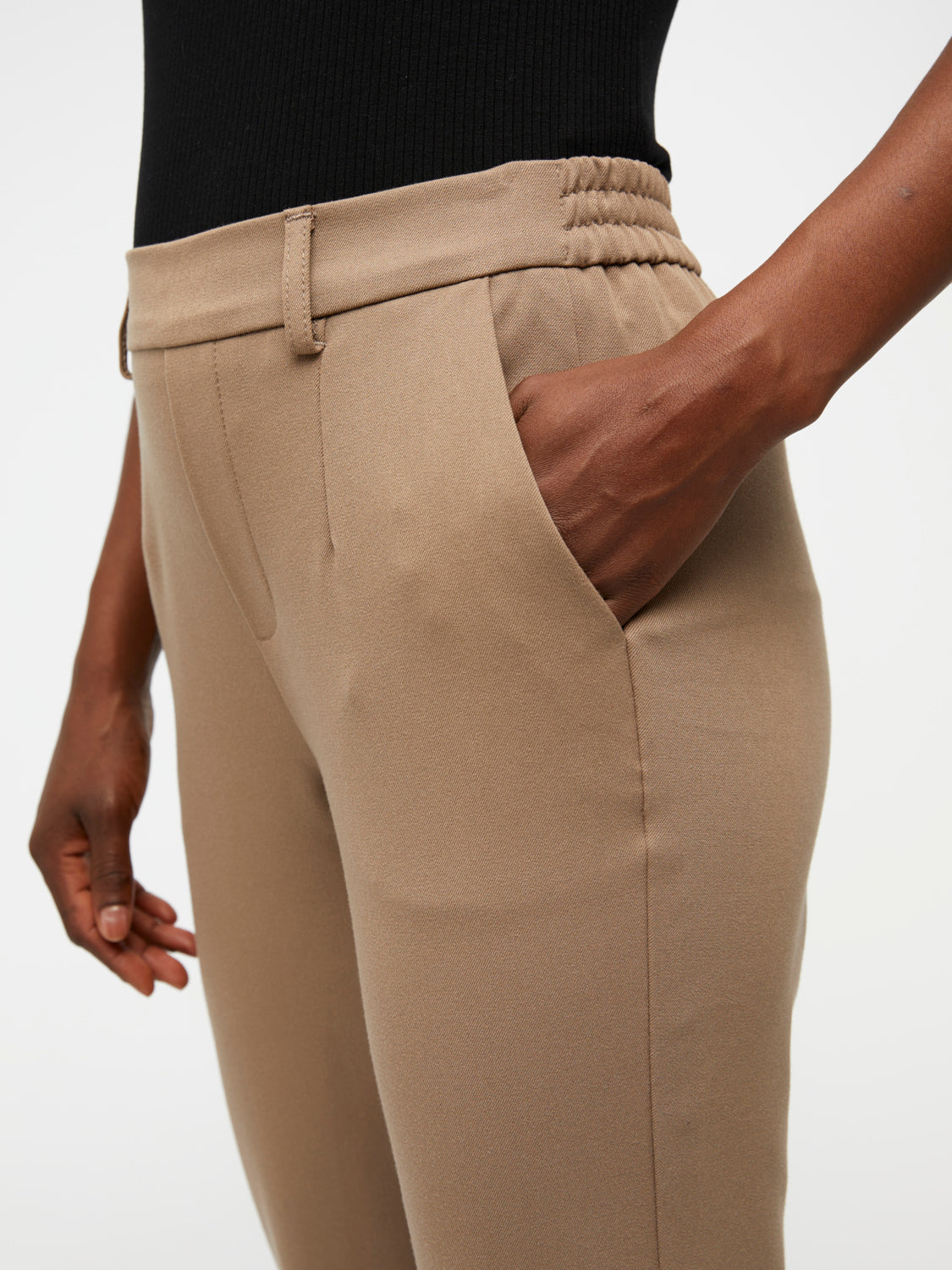 OBJLISA Slim Pant - Fossil
