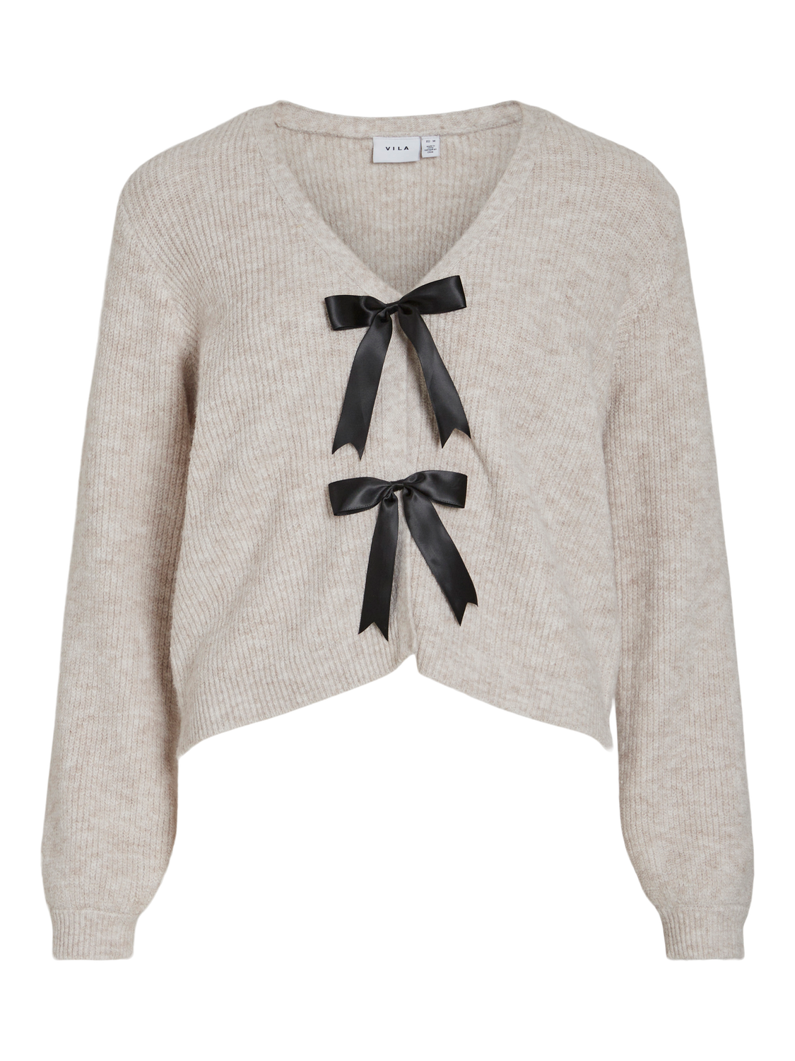 VINELLY Knit Cardigan - Super Light Natural Melan