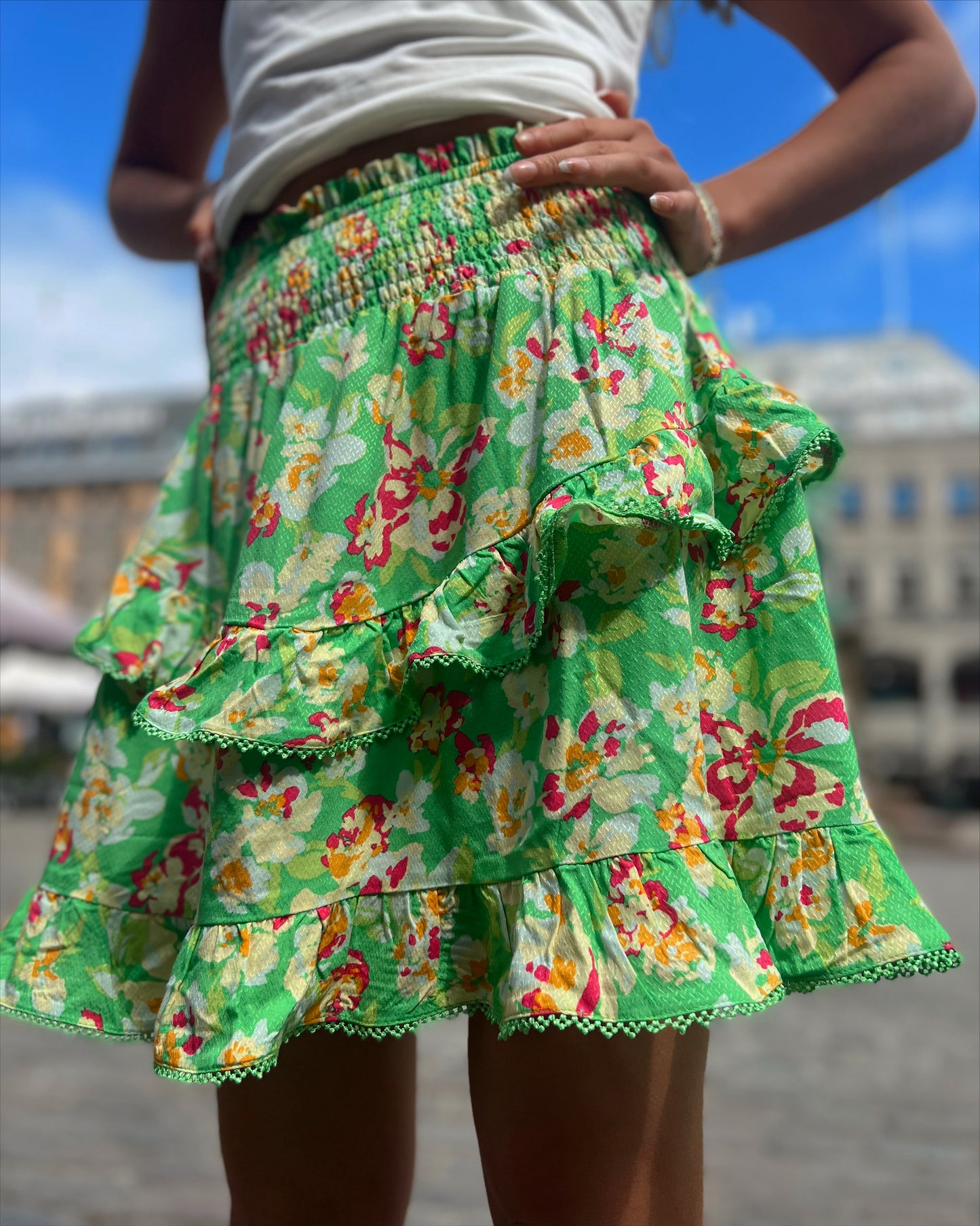 YASURIA Skirt - Poison Green