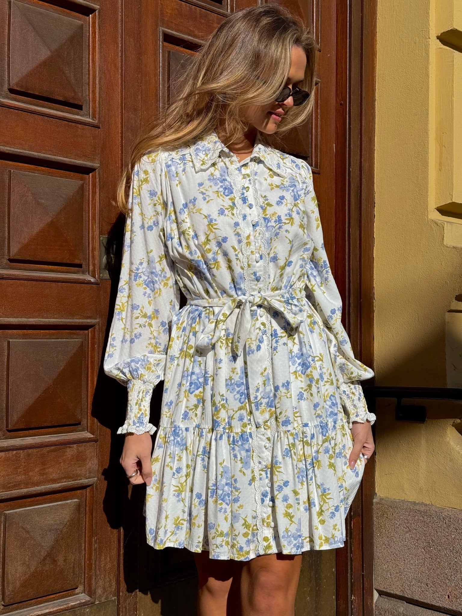 YASTILERA Short Dress - Star White