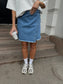 OBJMELIA Mini Skirt - Light Blue Denim