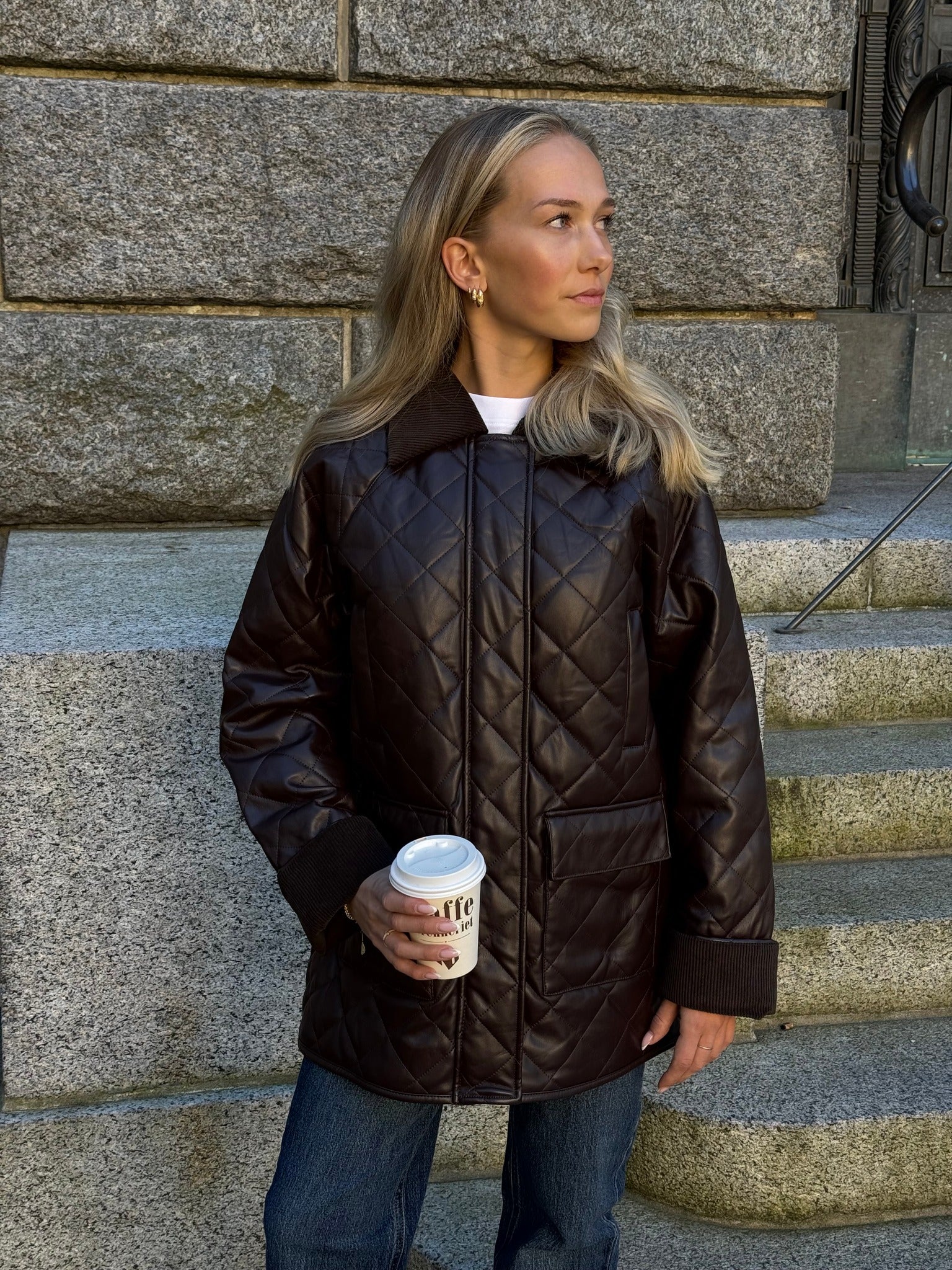 OBJJUNA Jacket - Seal Brown