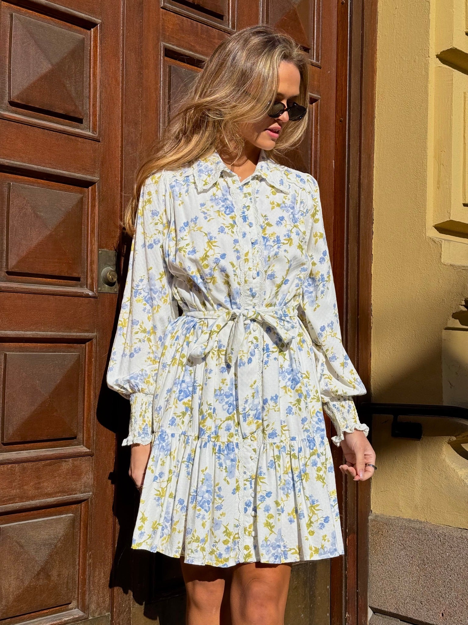 YASTILERA Short Dress - Star White