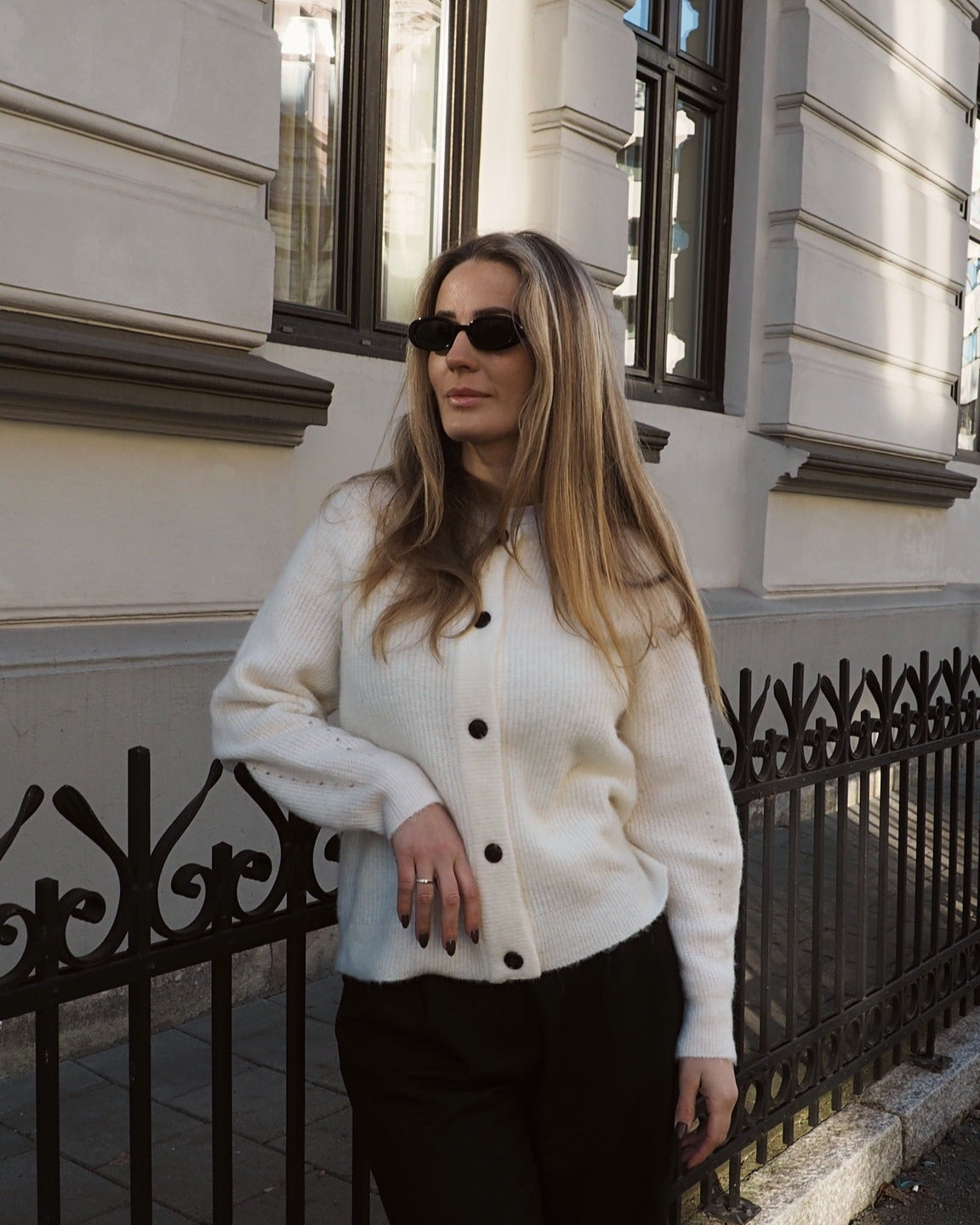 SLFLULU Knit Cardigan - Snow White