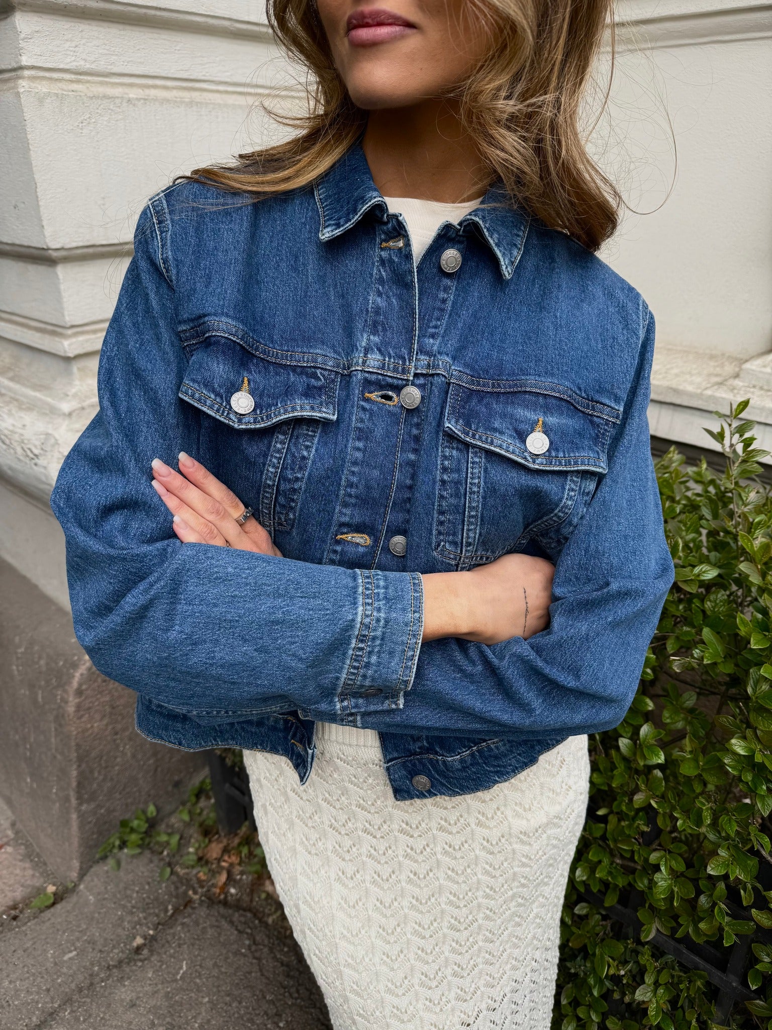 SLFCENA Denim Jacket - Medium Blue Denim