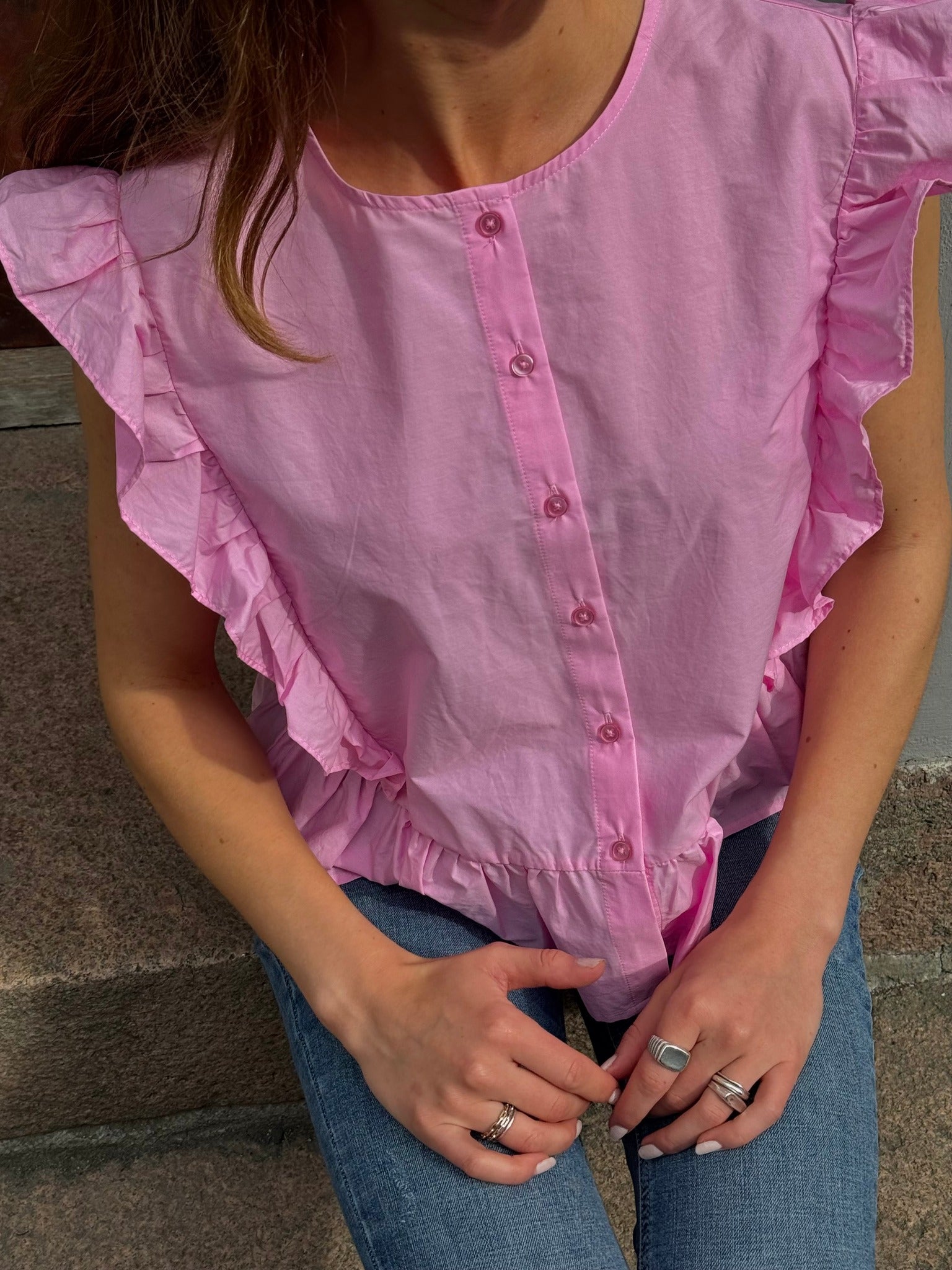 OBJHOPE Top - Pink Frosting