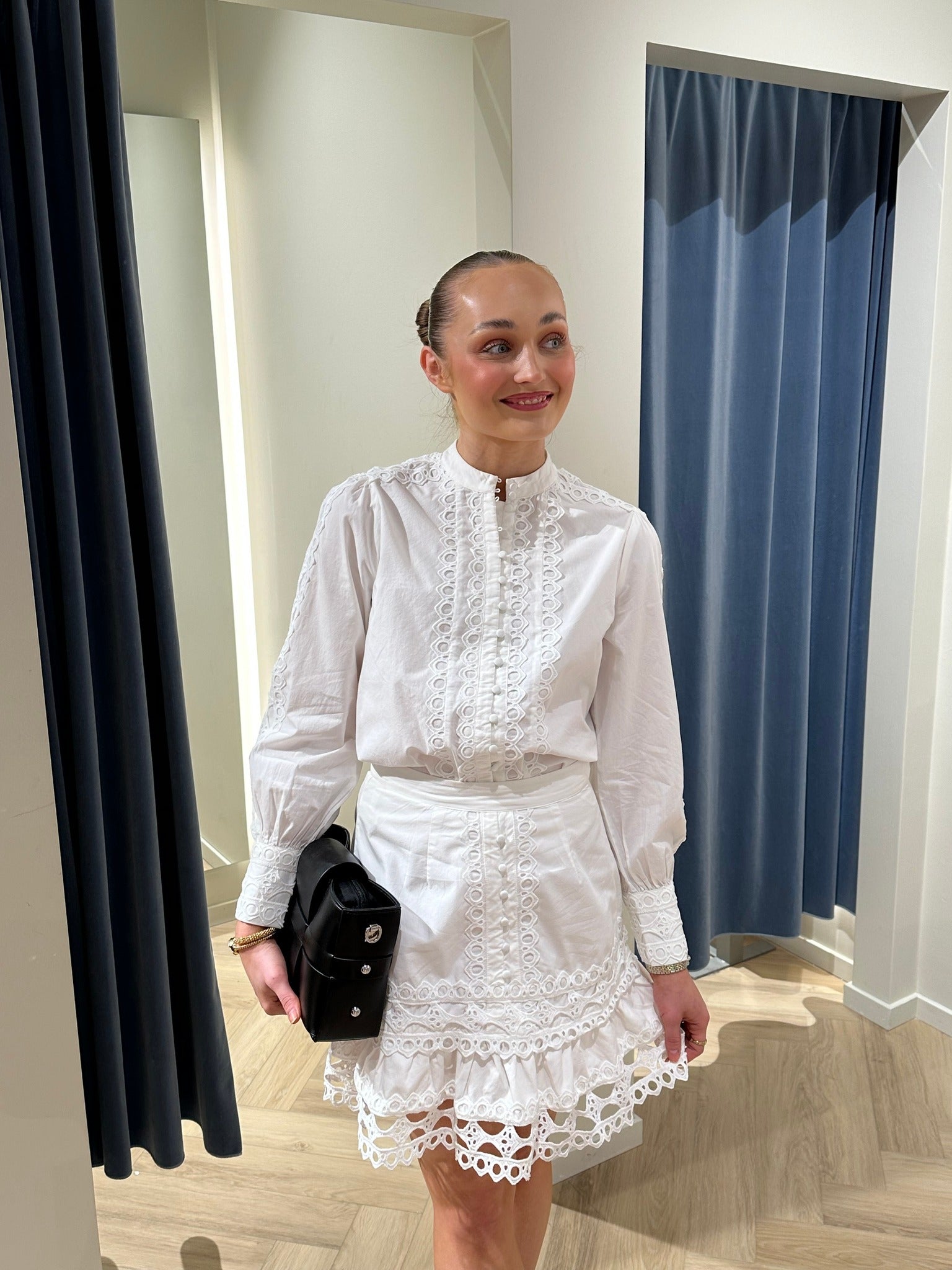 YASYAMINA Short Skirt - Star White