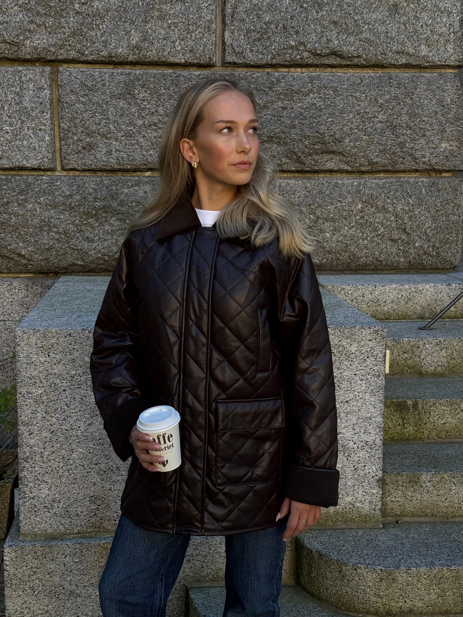 OBJJUNA Jacket - Seal Brown