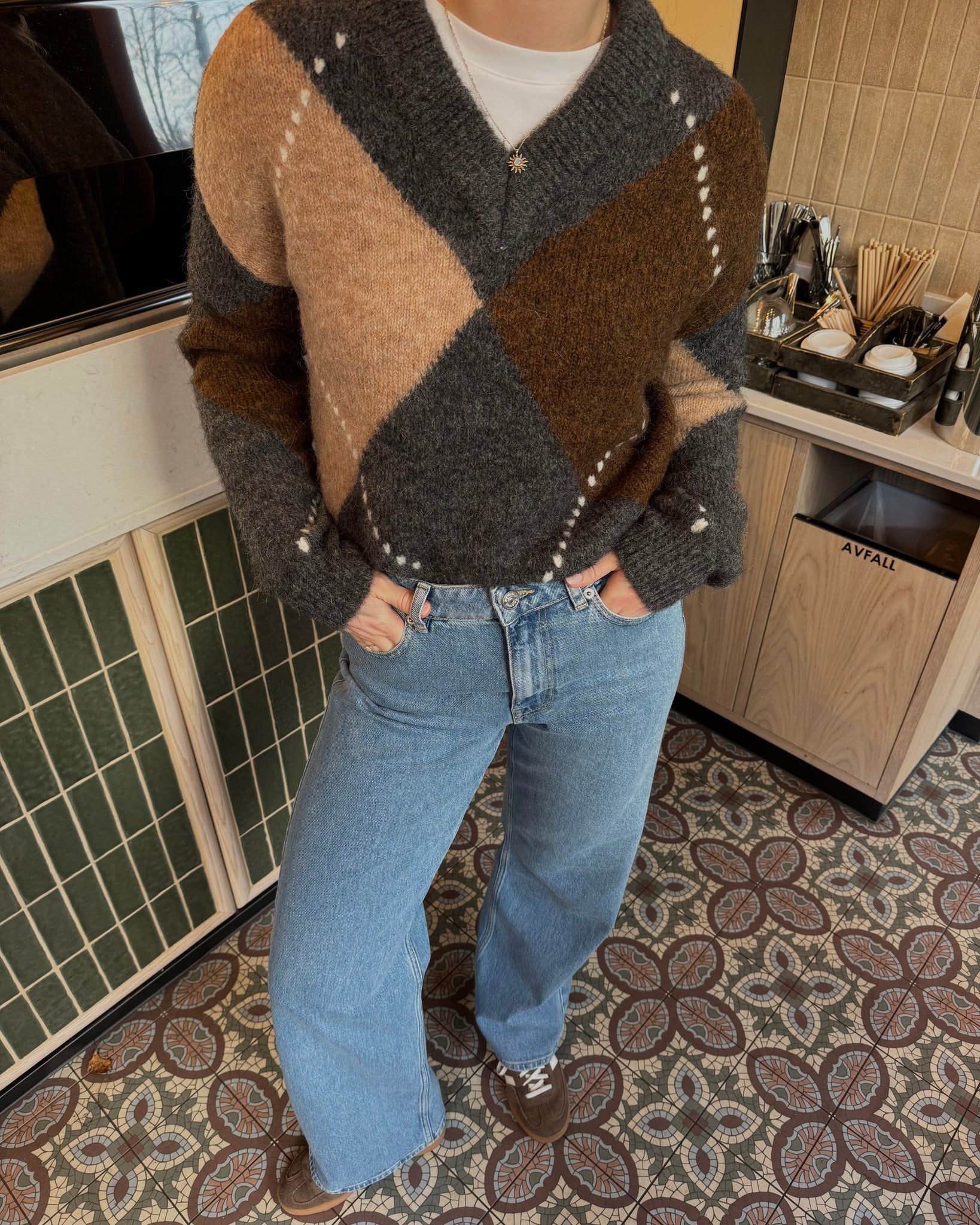 ROUARGYLE Pullover - Dark Grey Melange