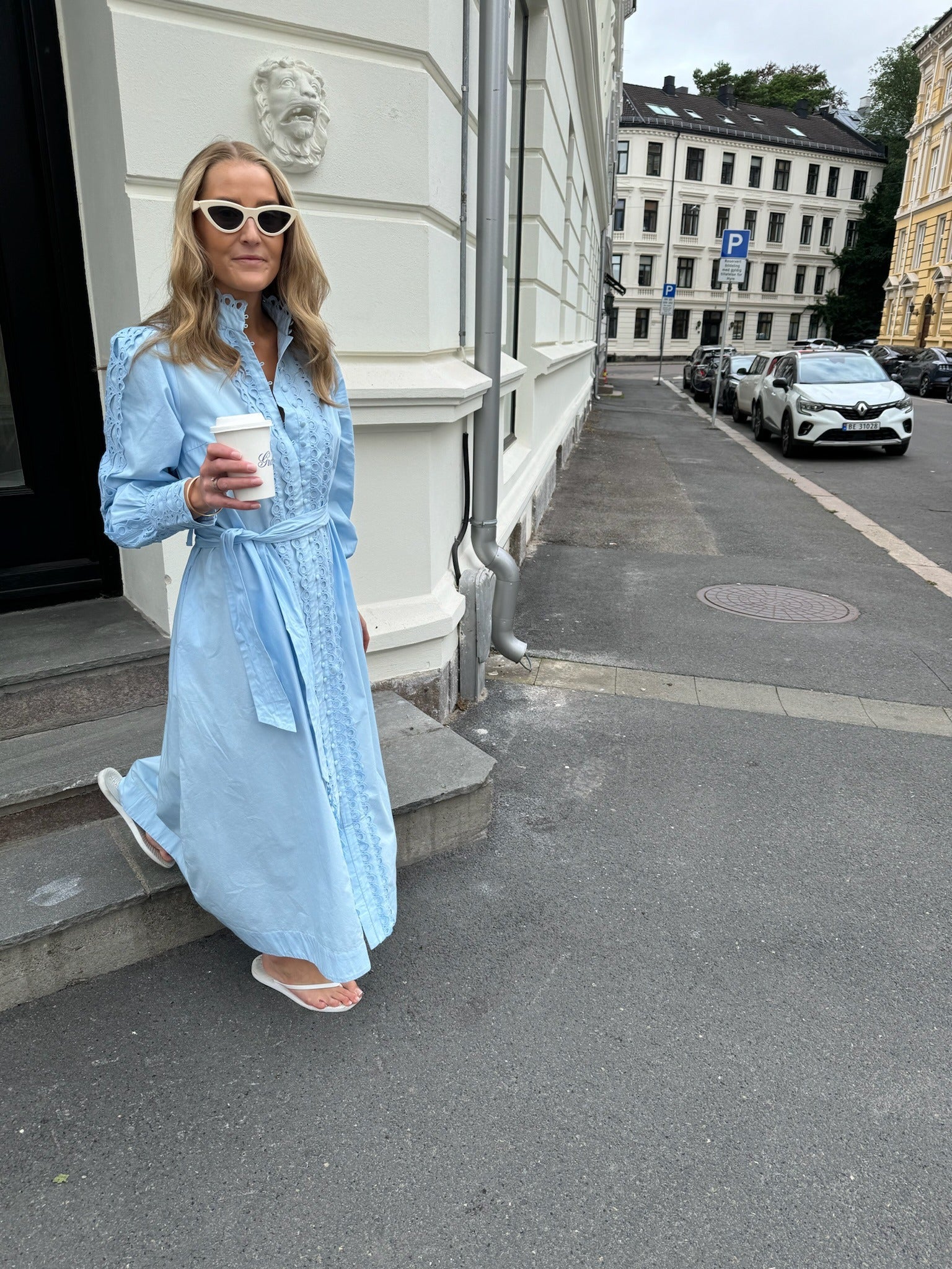 YASYAMINA Long Dress - Clear Sky