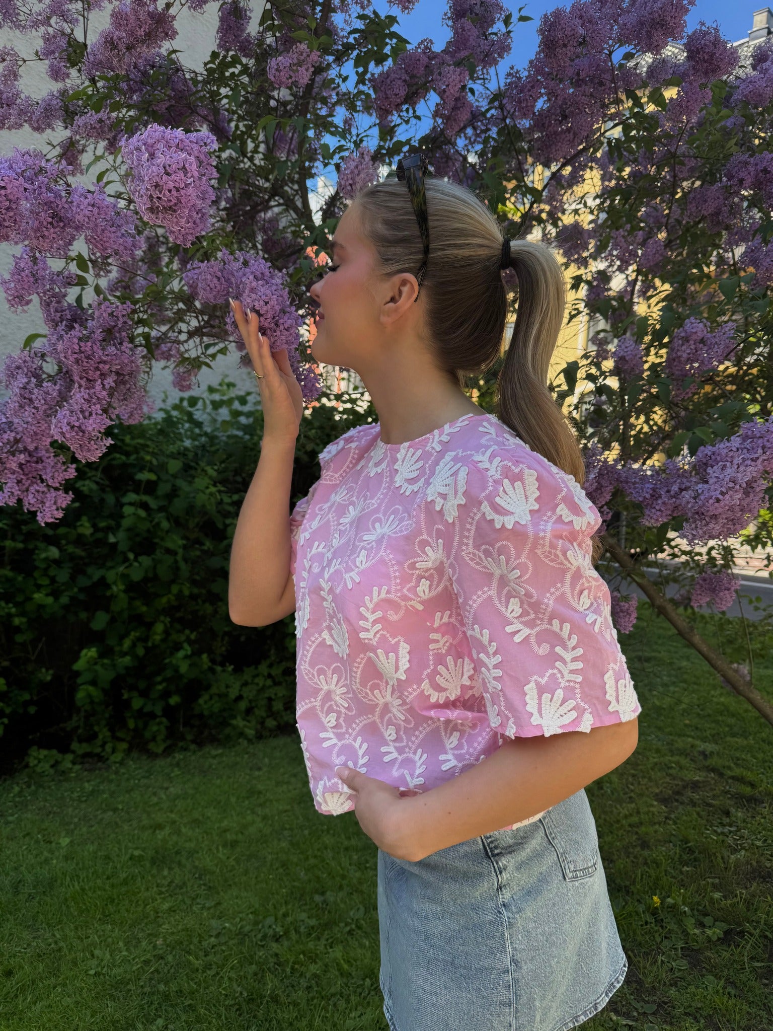 OBJMYA Top - Pink Frosting