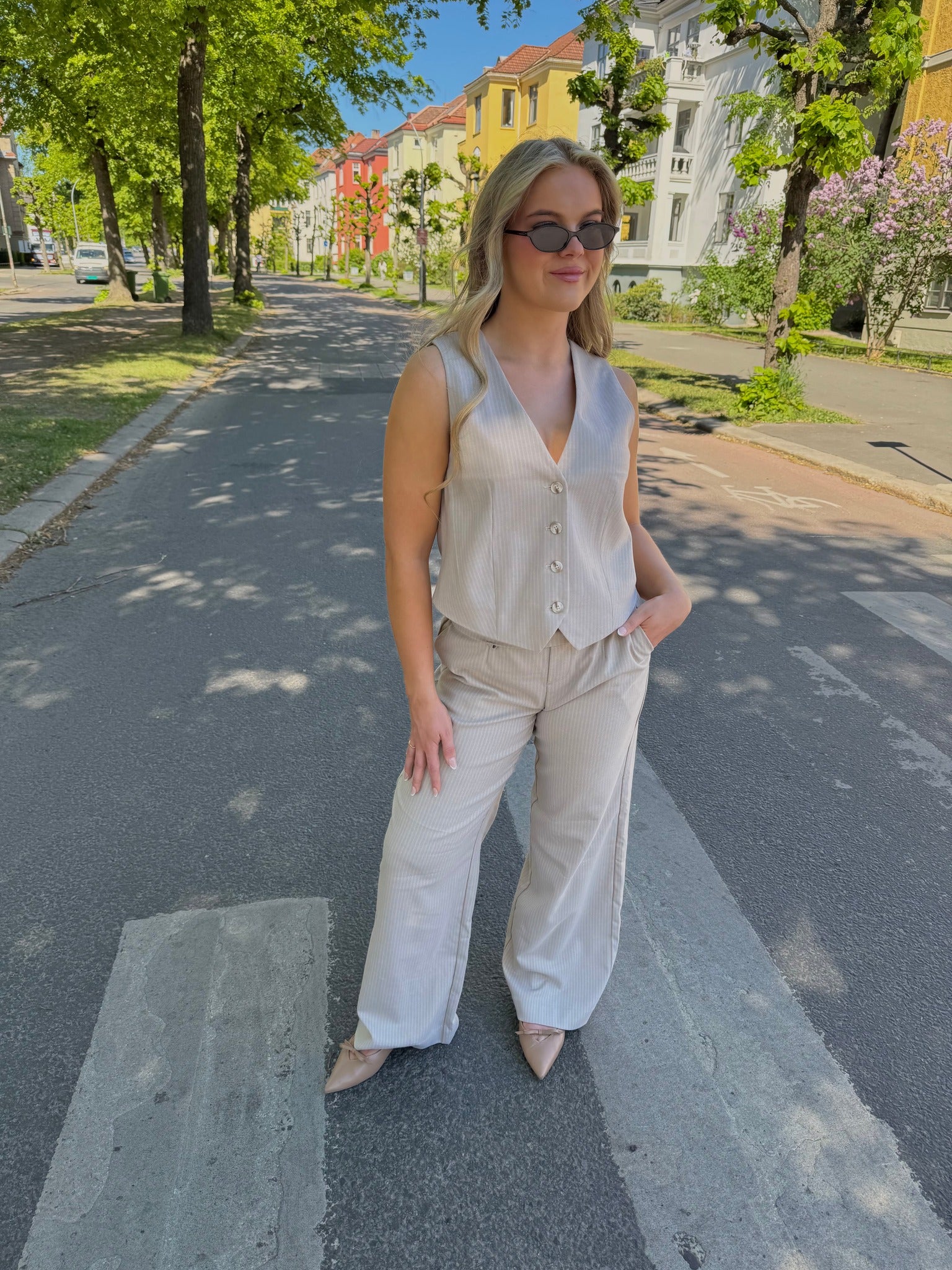 OBJLISA Tailored Waistcoat - Sandshell