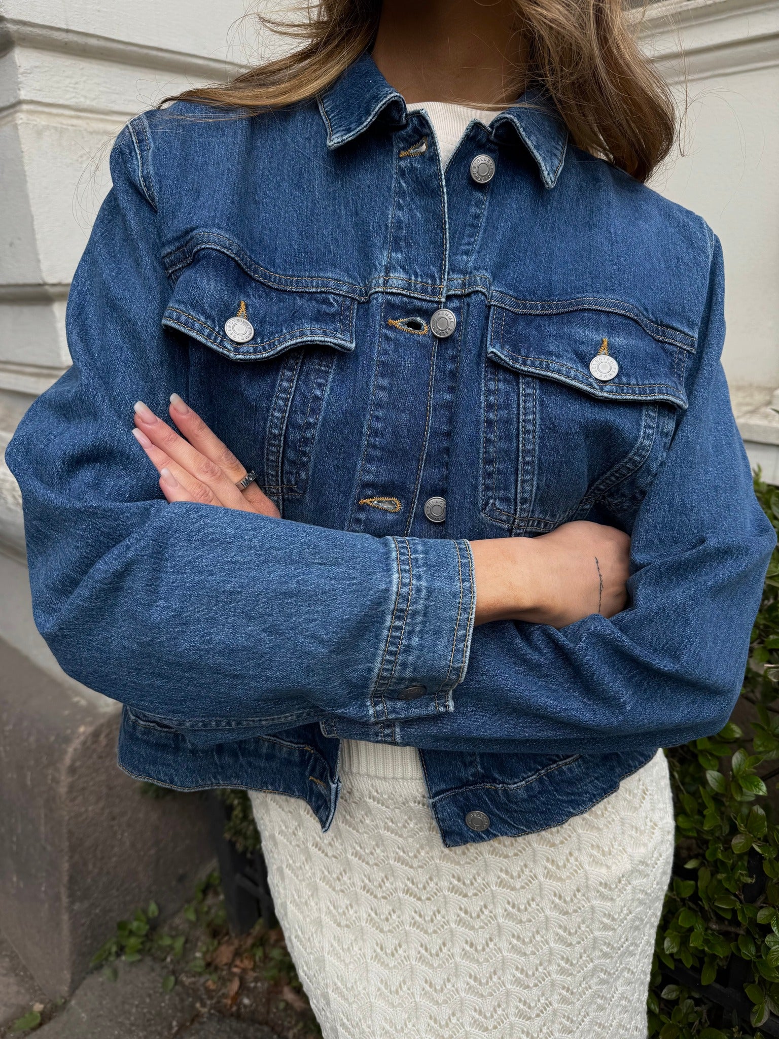 SLFCENA Denim Jacket - Medium Blue Denim
