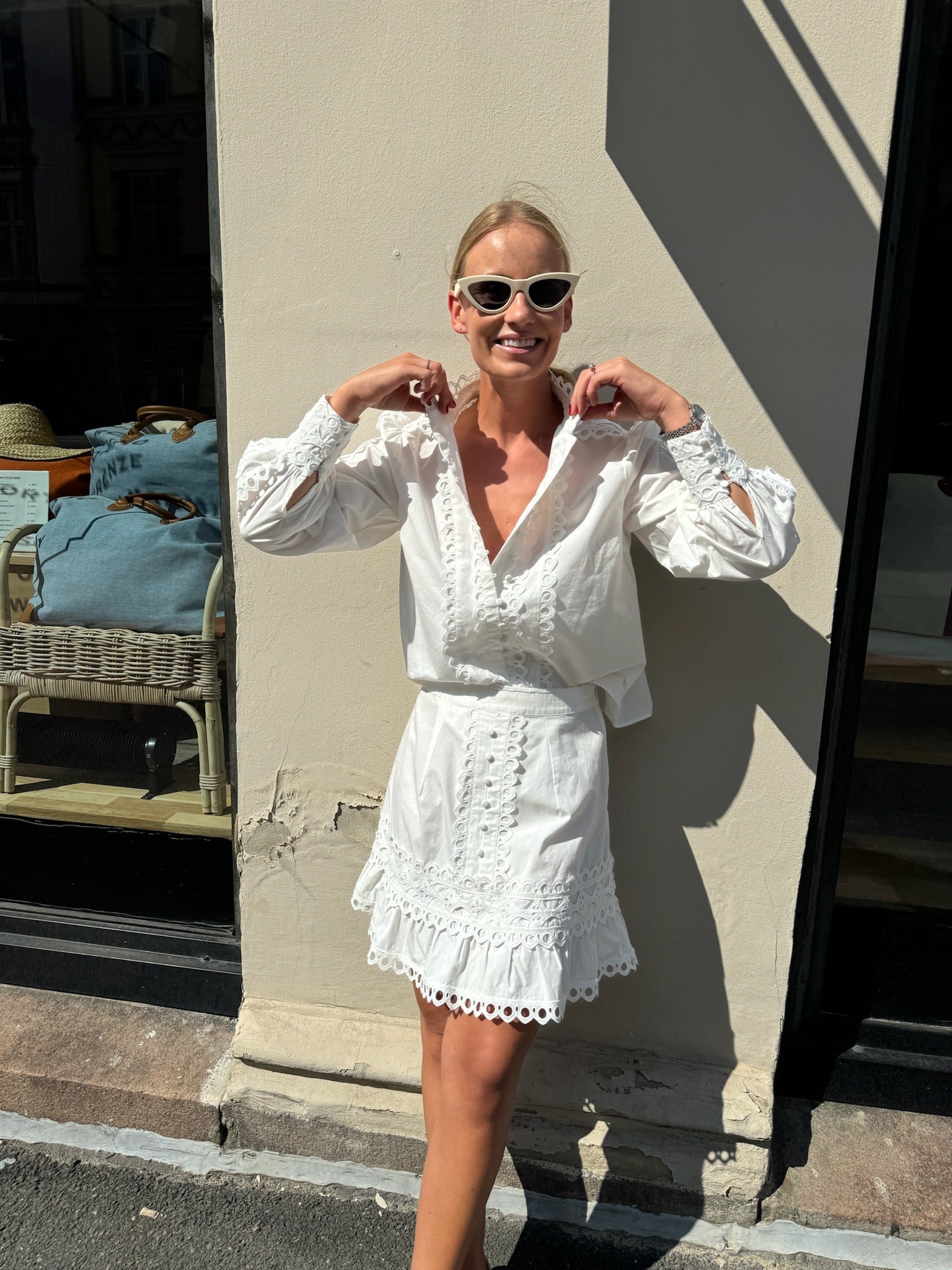 YASYAMINA Short Skirt - Star White