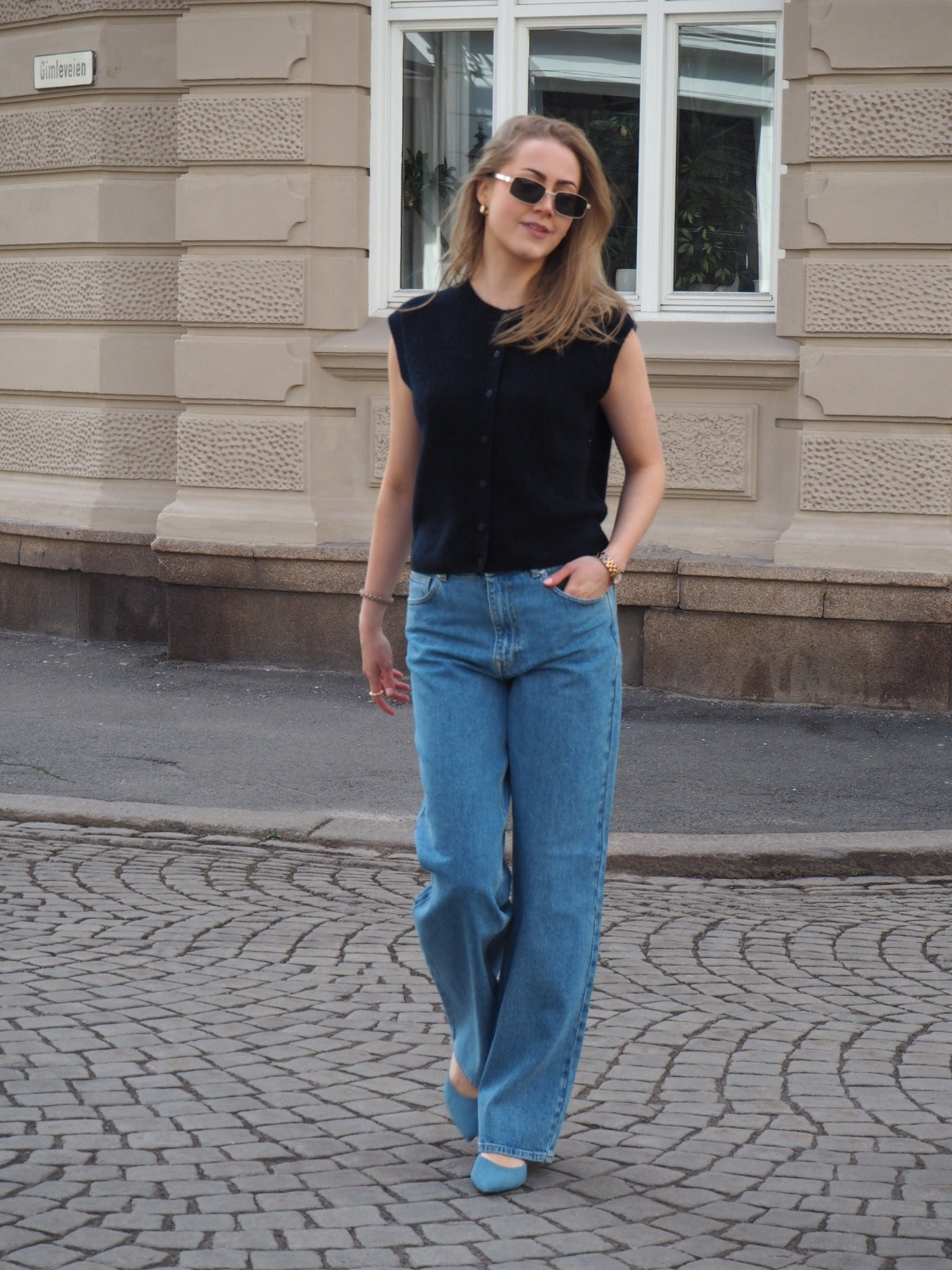 SLFWIDE Jeans - Medium Blue Denim