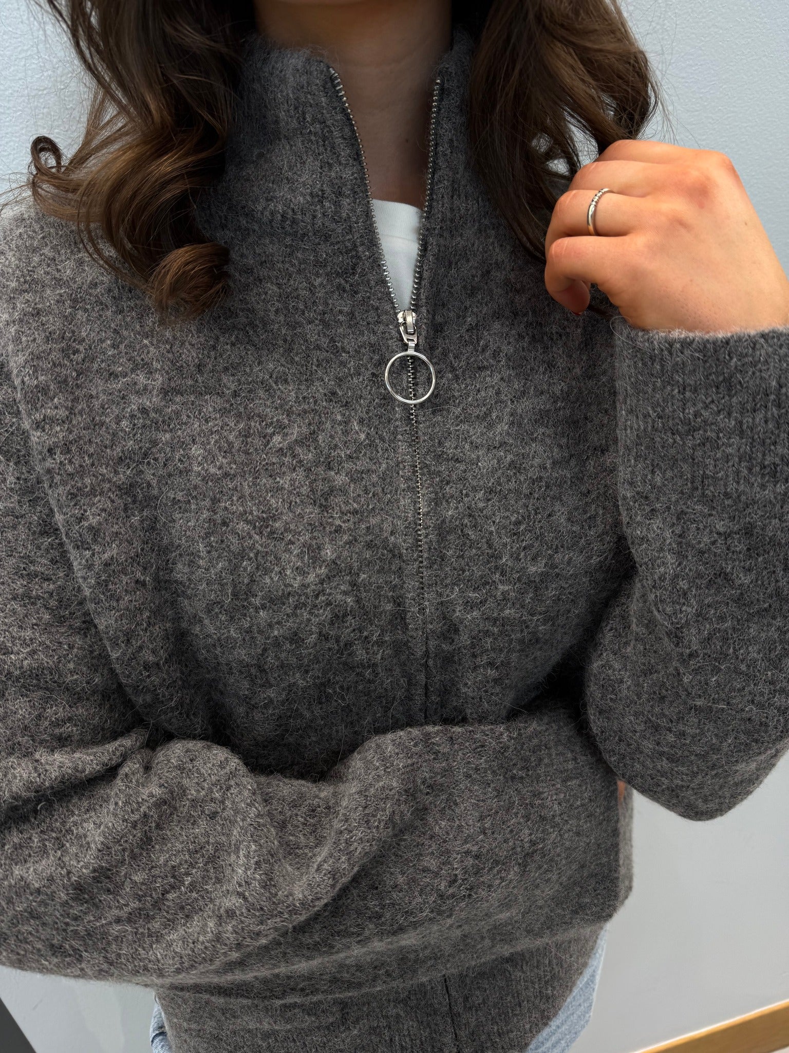 SLFSIA Cardigan - Medium Grey Melange