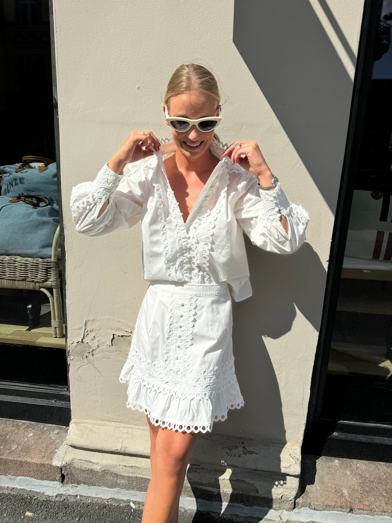 YASYAMINA Short Skirt - Star White