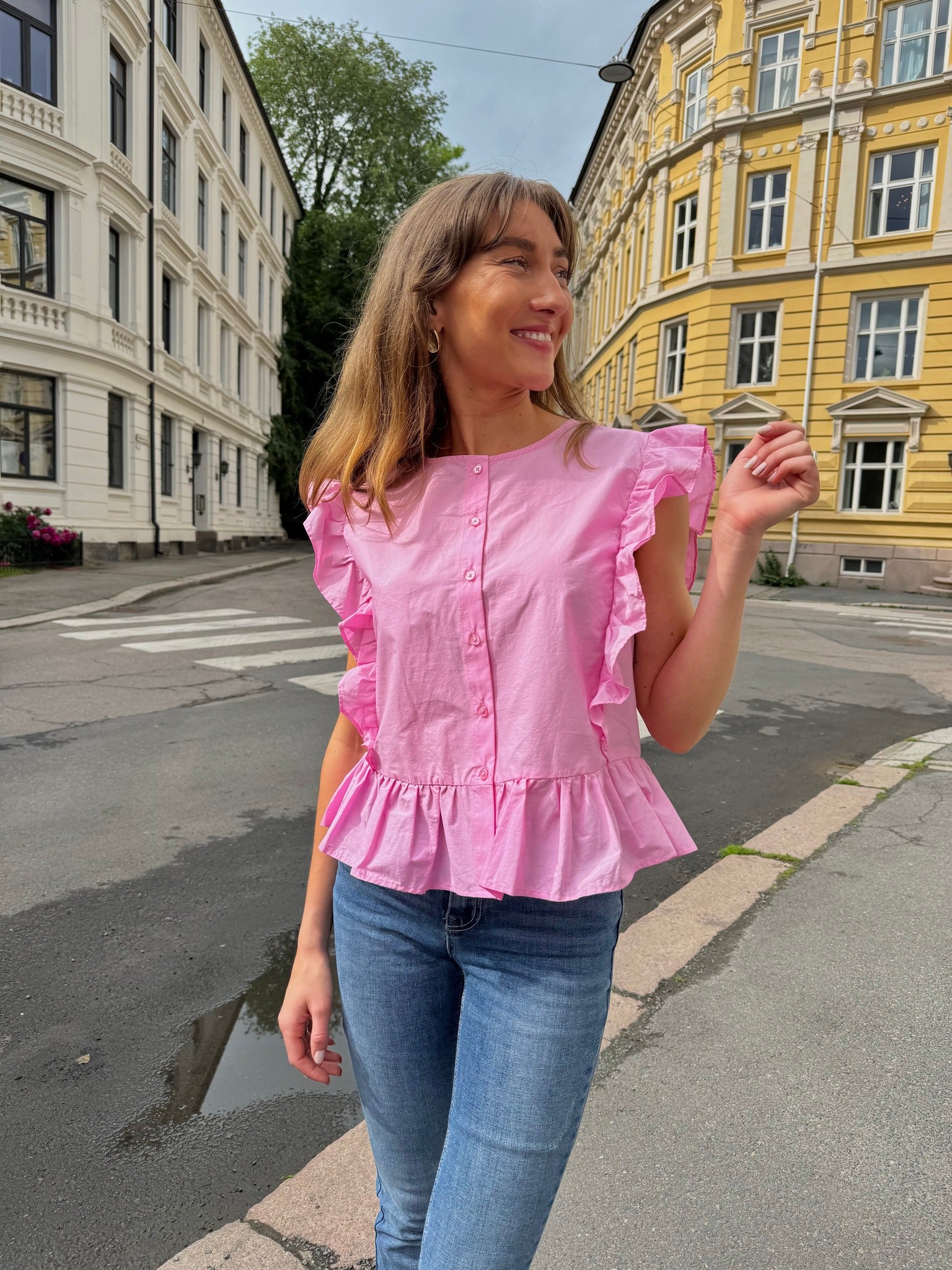 OBJHOPE Top - Pink Frosting