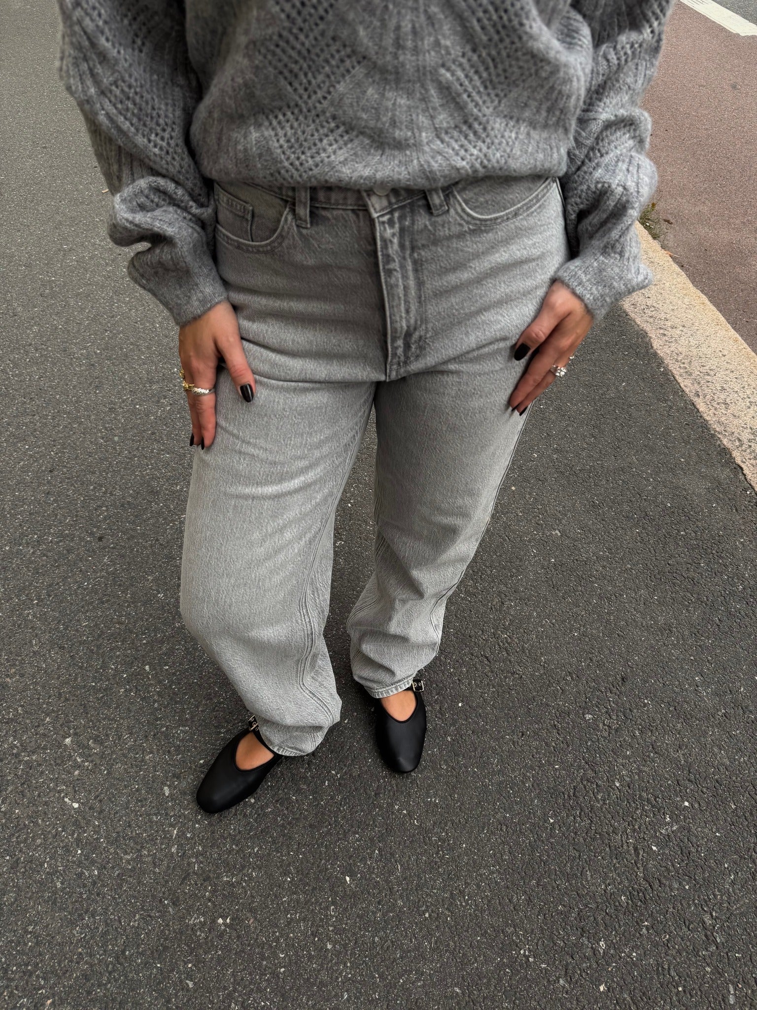 VIKELLY Jeans - Light Grey Denim