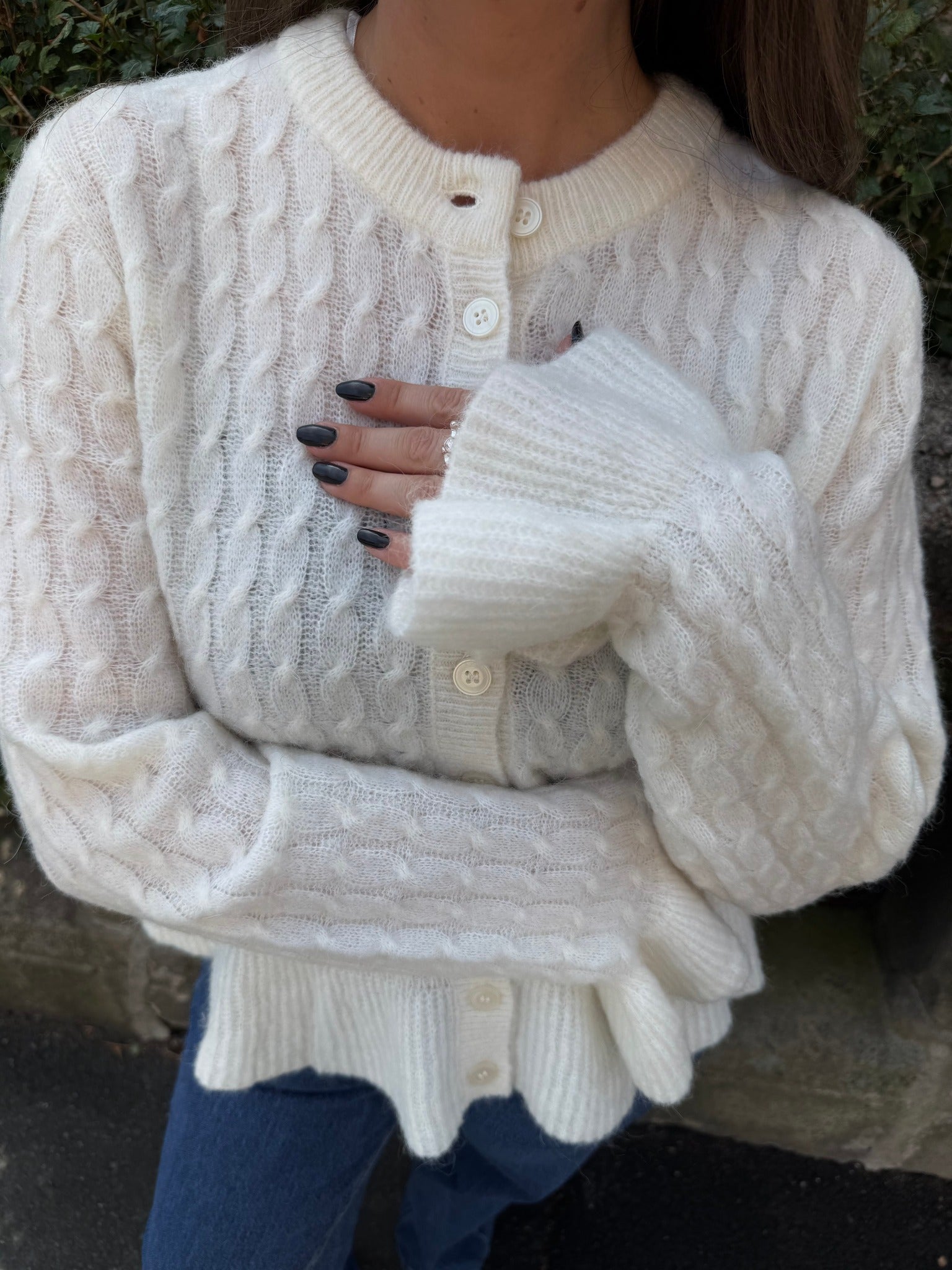 YASNUMA Knit Cardigan - Birch