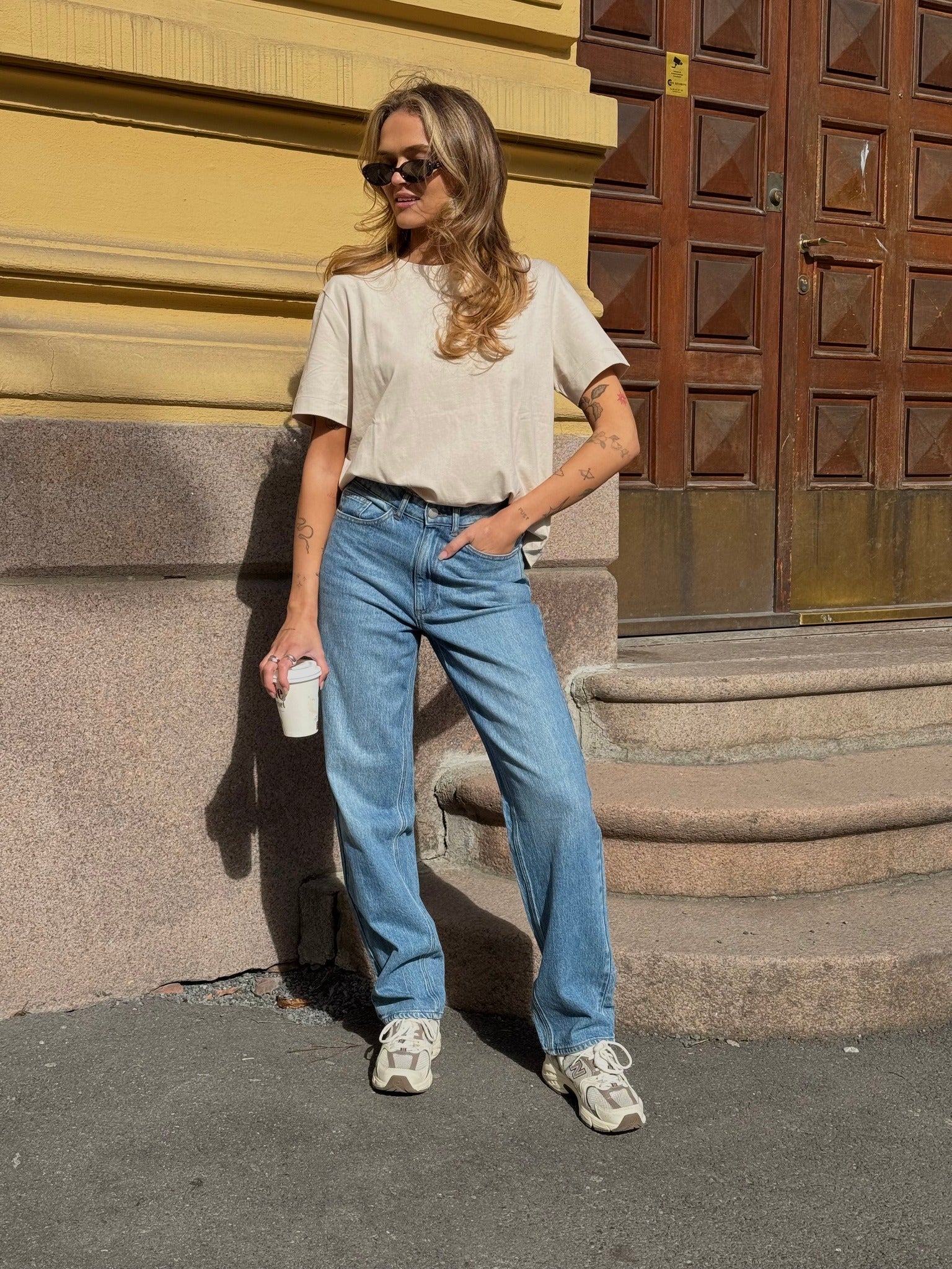 VIKELLY Jeans - Medium Blue Denim