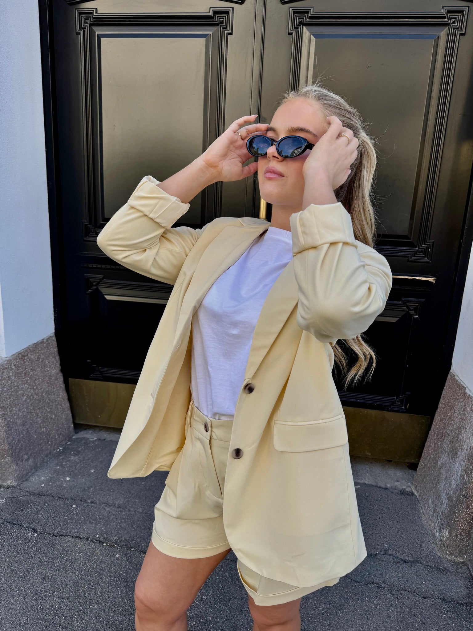 VIHANDI Blazer - Pale Banana