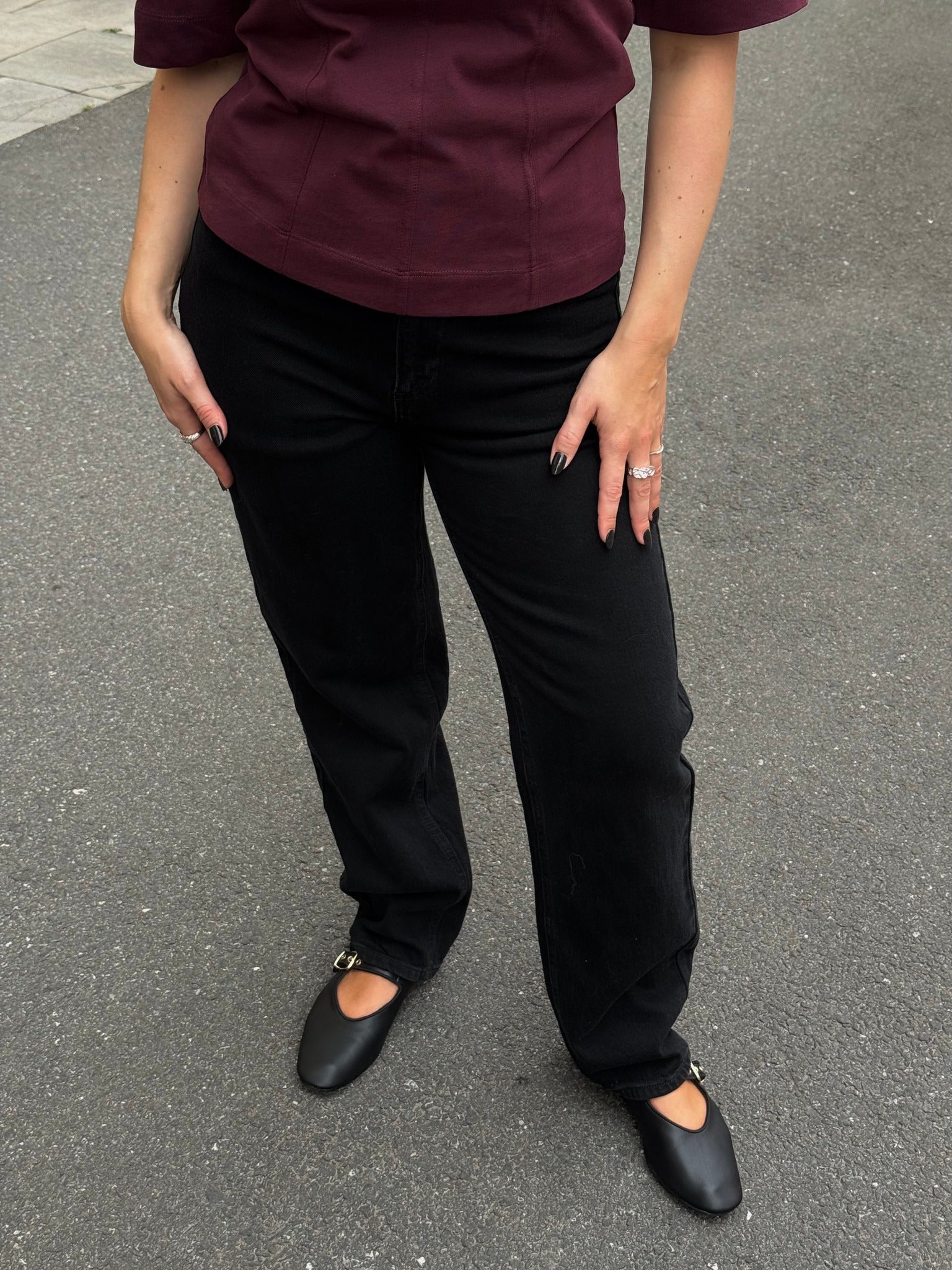 VIKELLY Jeans - Black Denim