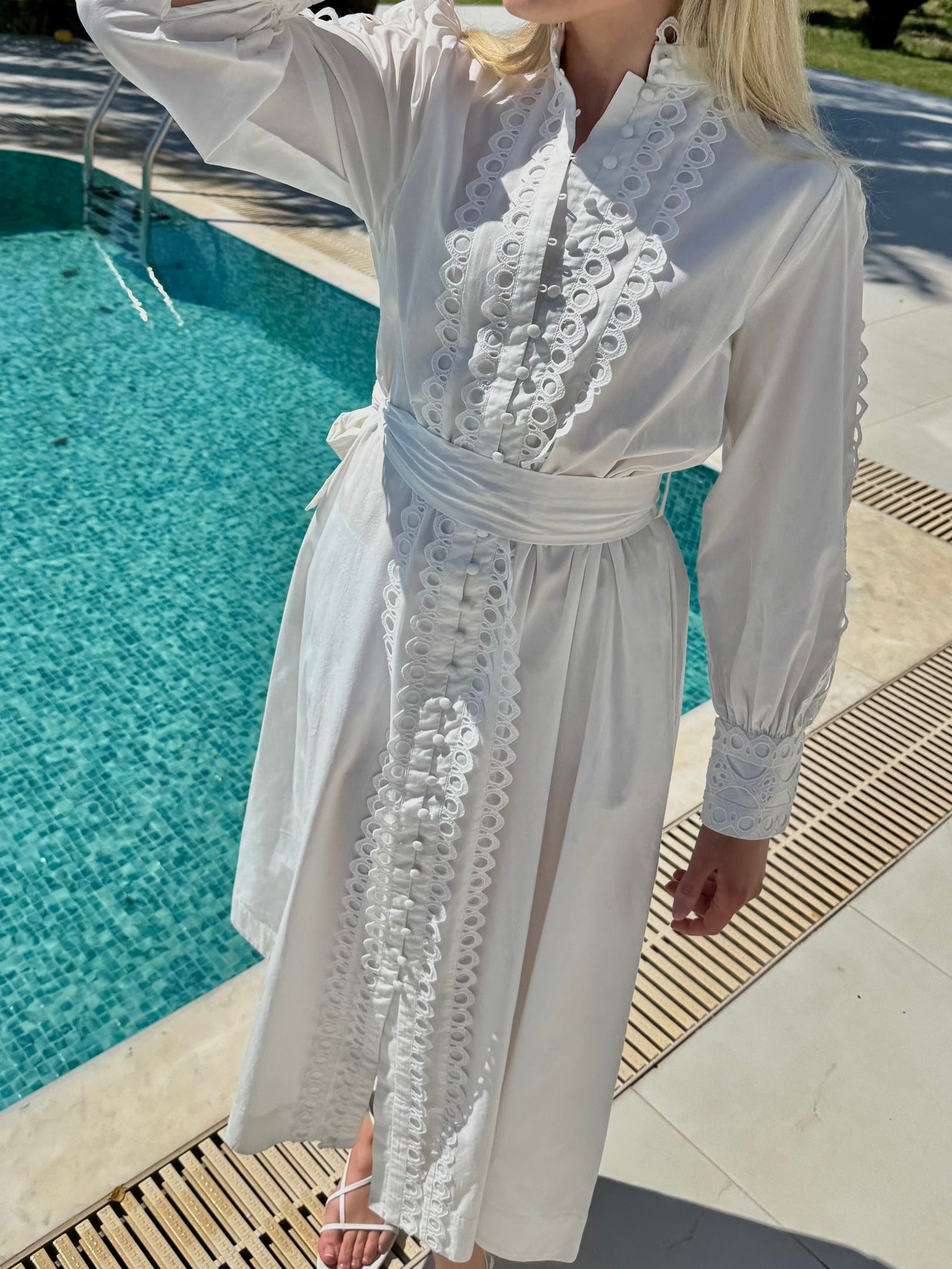 YASYAMINA Long Dress - Star White