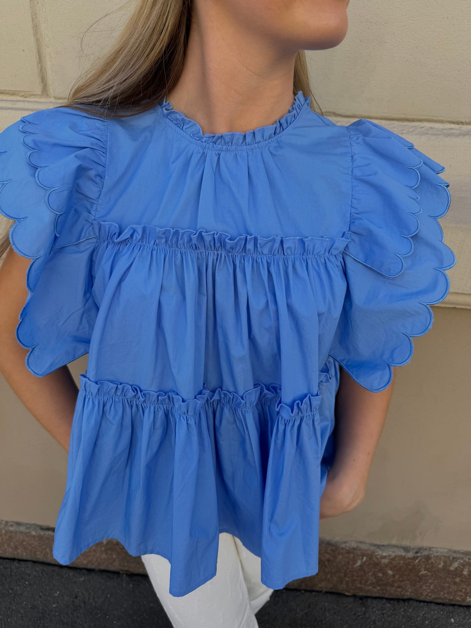 OBJHOPE Top - Cornflower Blue