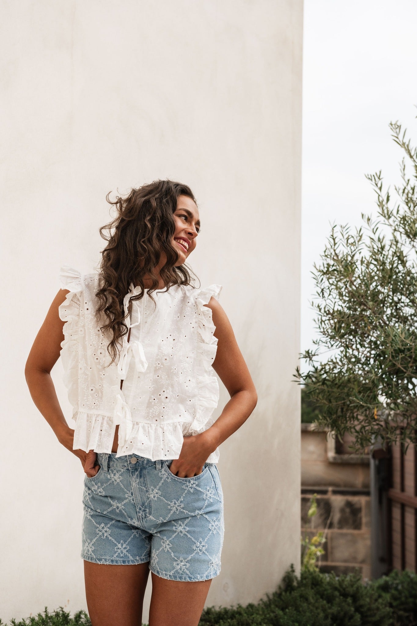 OBJCILIE T-Shirts & Tops - Cloud Dancer