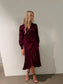 OBJSATEEN Long Dress - Cabernet