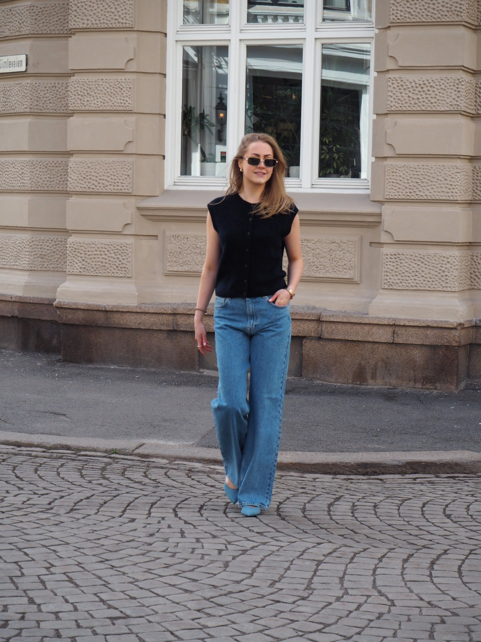 SLFWIDE Jeans - Medium Blue Denim