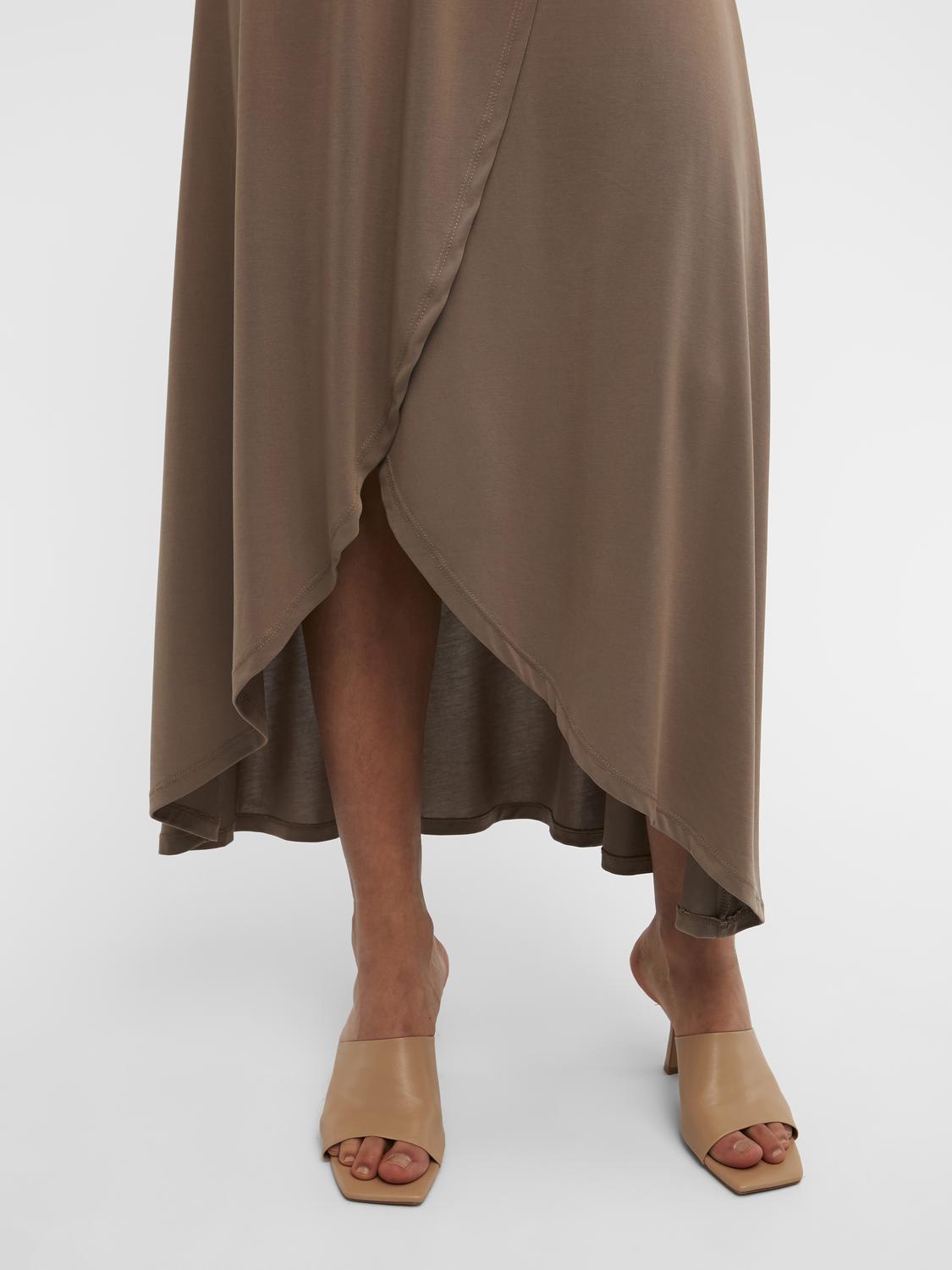 OBJANNIE Long Skirt - Fossil