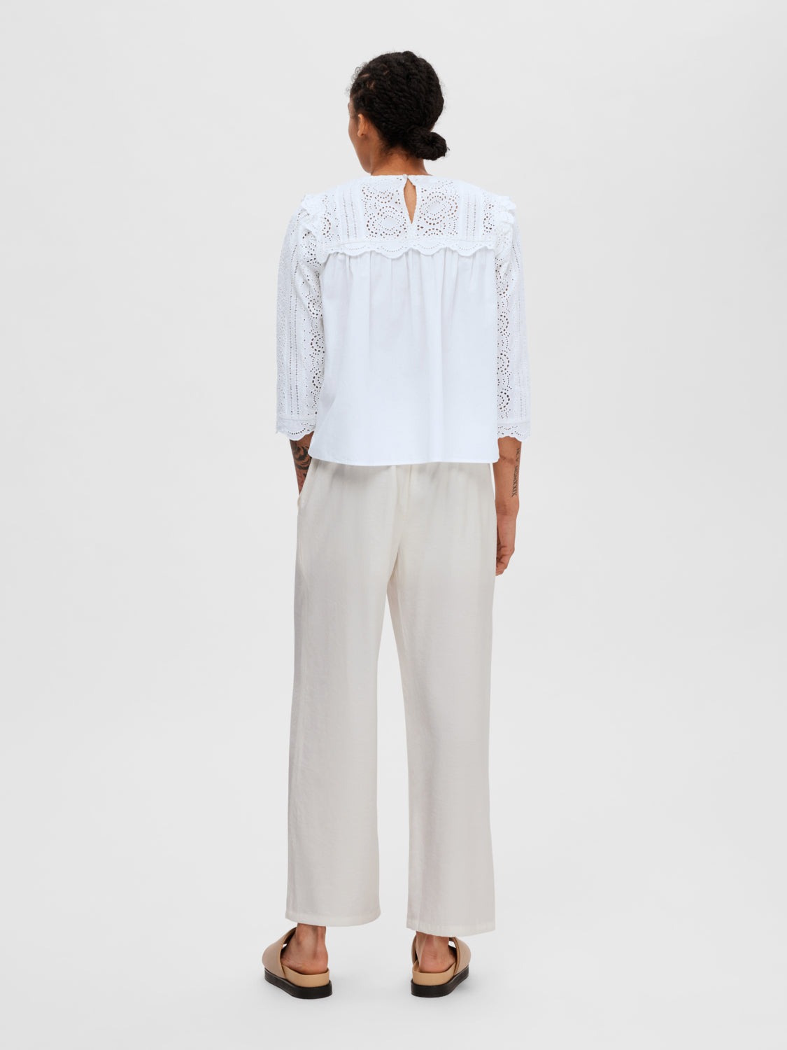 SLFDESIREE Pants - Snow White
