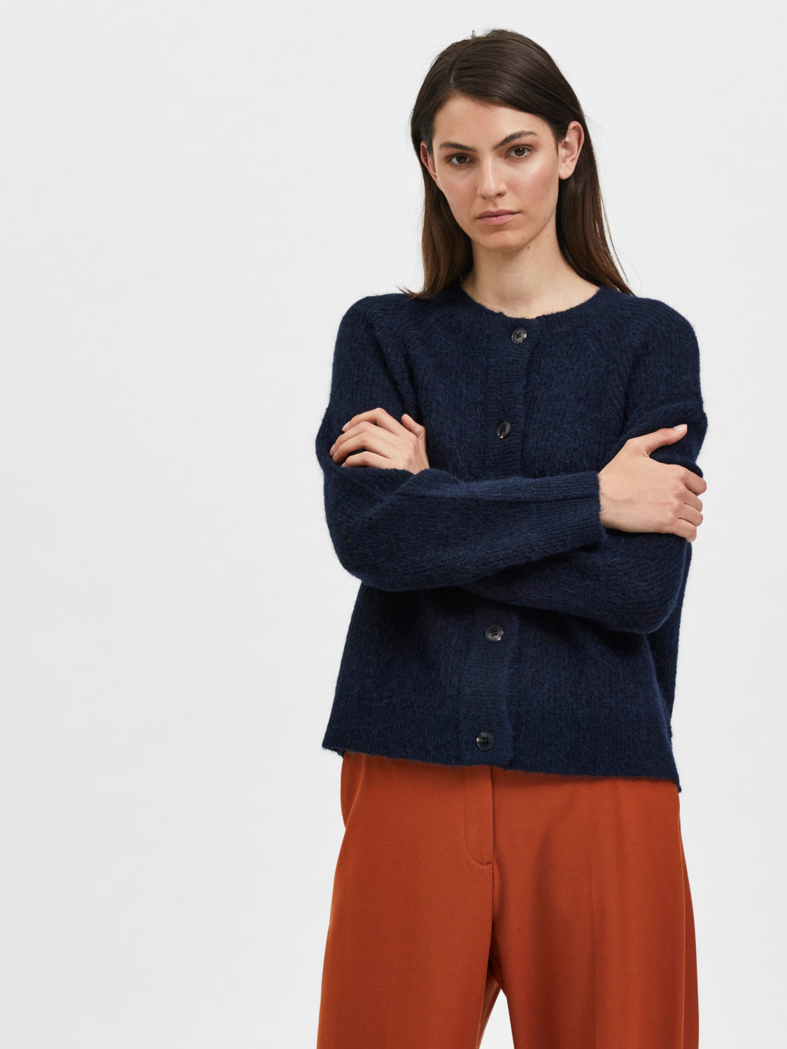 SLFLULU Cardigan - Dark Sapphire