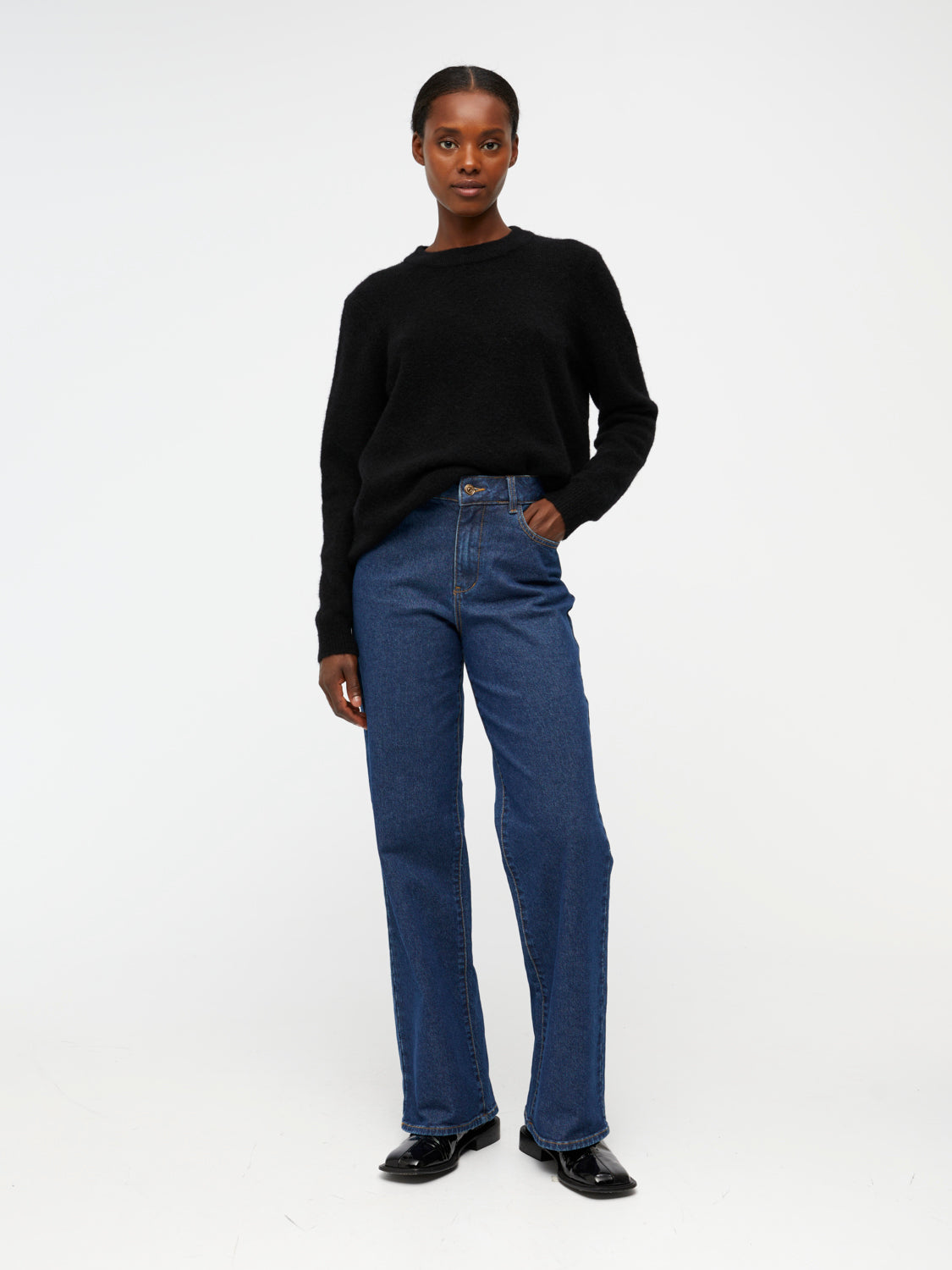 OBJMARINA Jeans - Dark Blue Denim