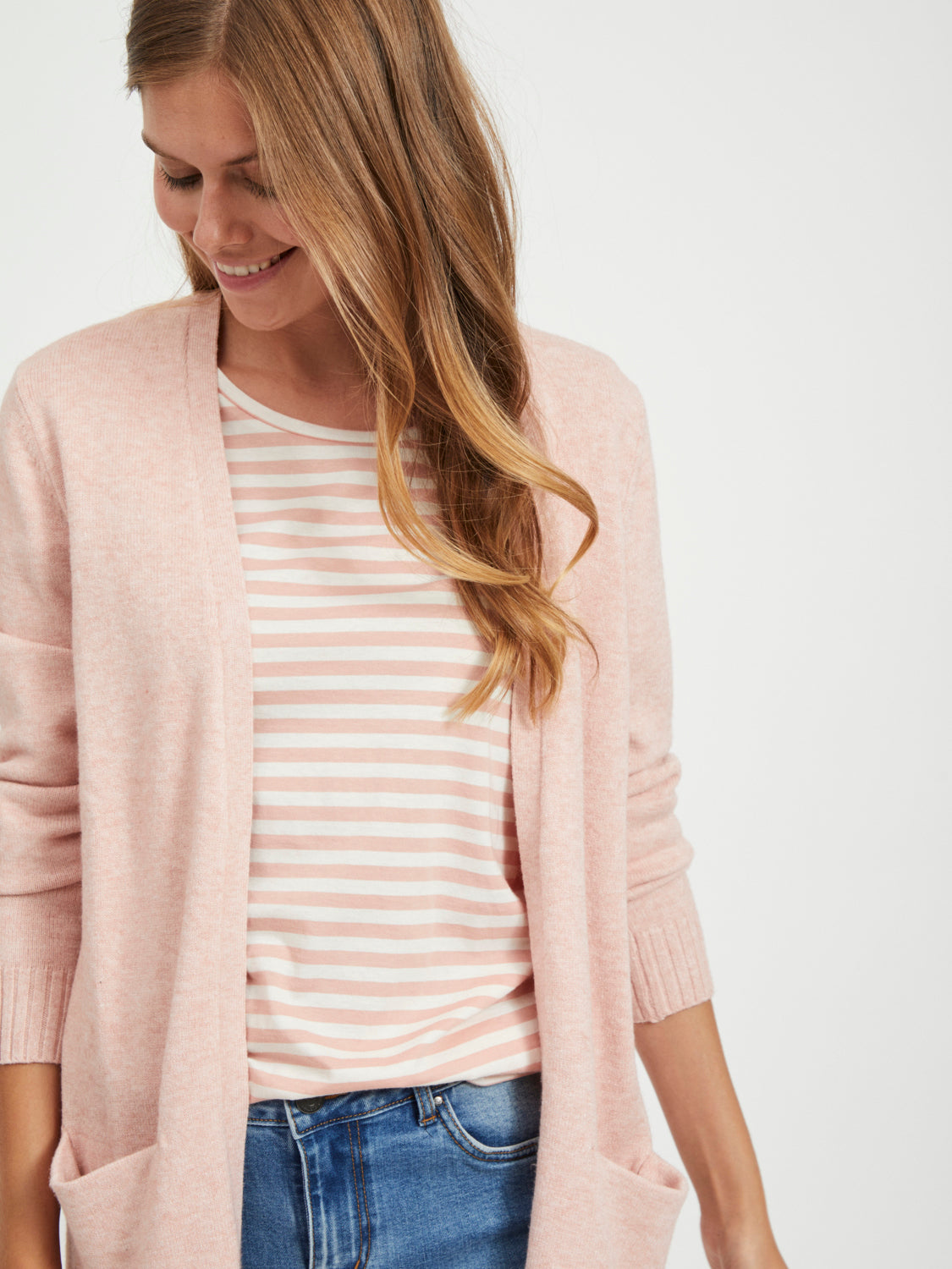 VIRIL Cardigan - Misty Rose