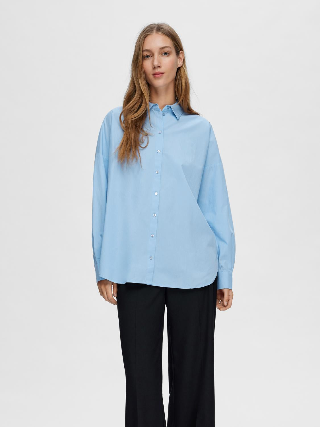 SLFDINA-SANNI Shirts - Cashmere Blue
