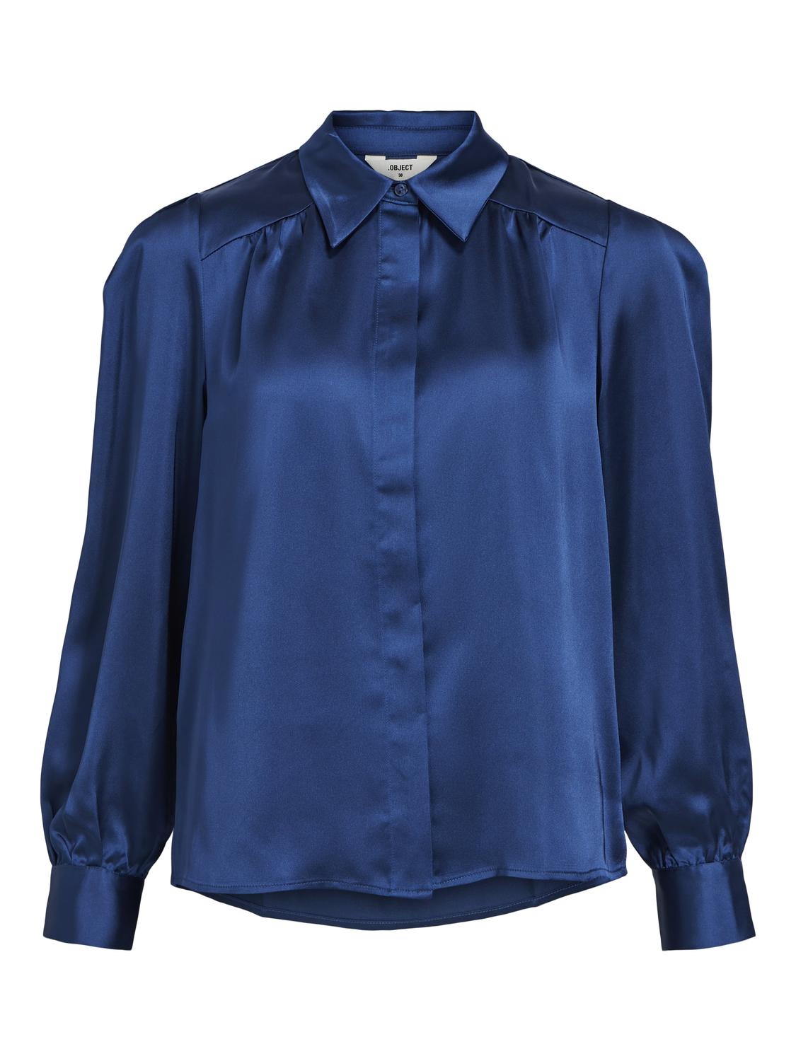 OBJSATEEN Shirts - Estate Blue