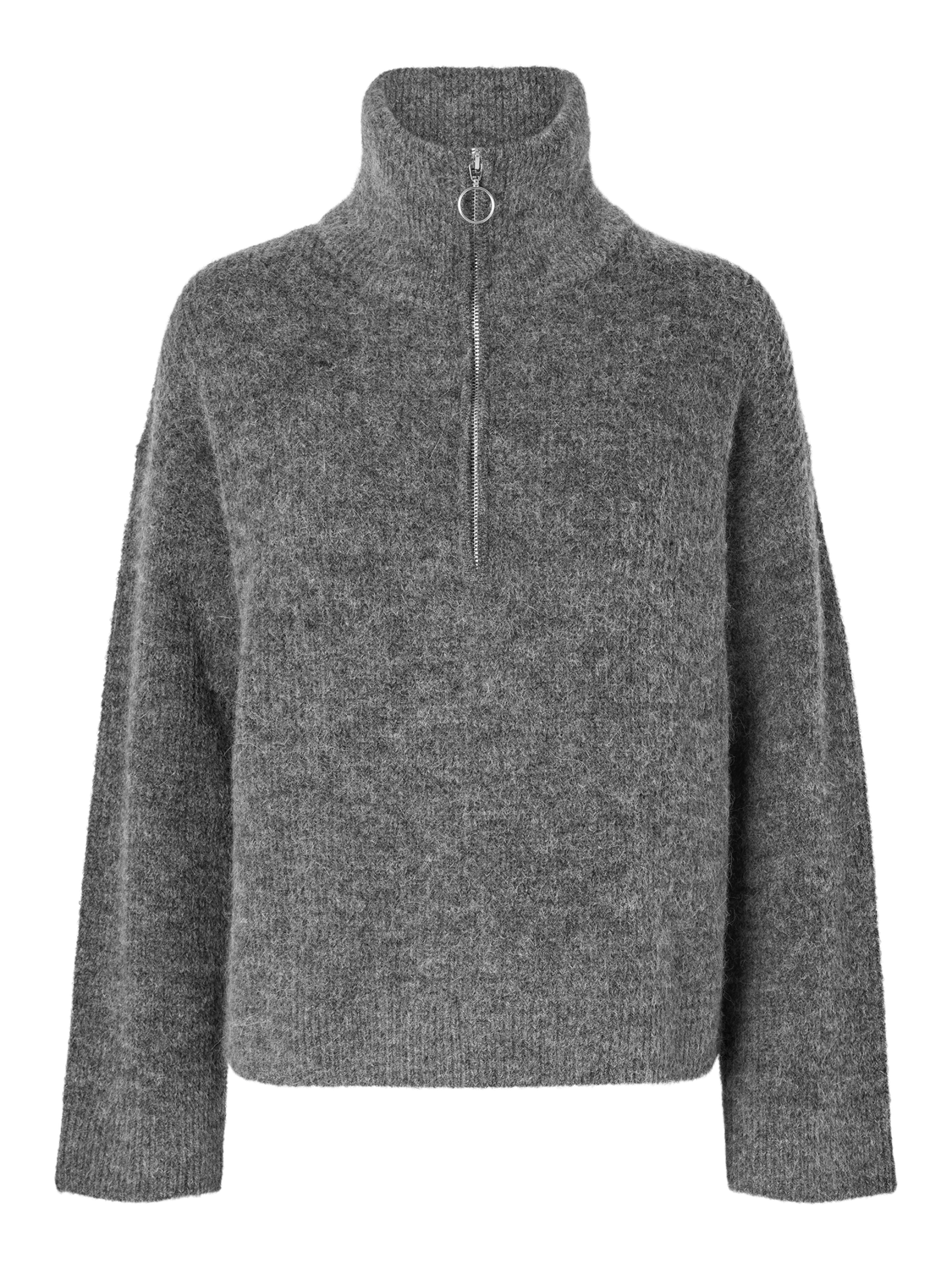 SLFSIA Sweater - Medium Grey Melange