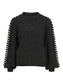 OBJNETE Pullover - Dark Grey Melange