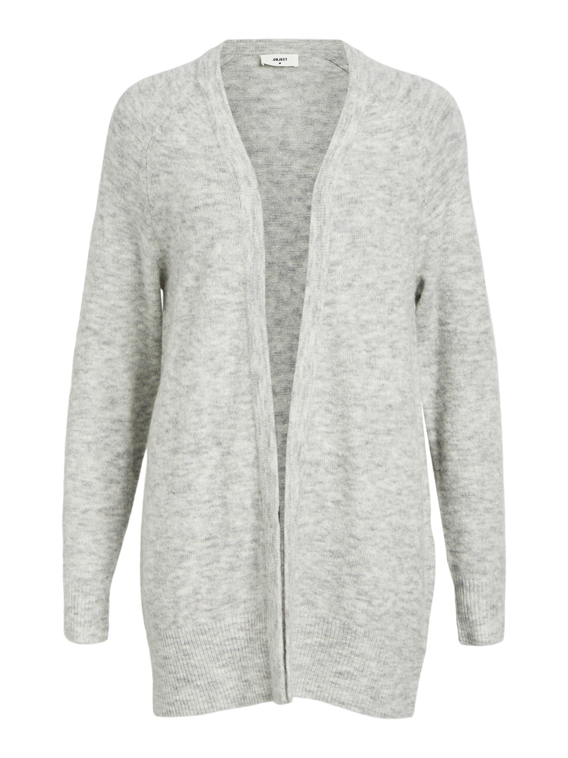 OBJELLIE Cardigan - Light Grey Melange