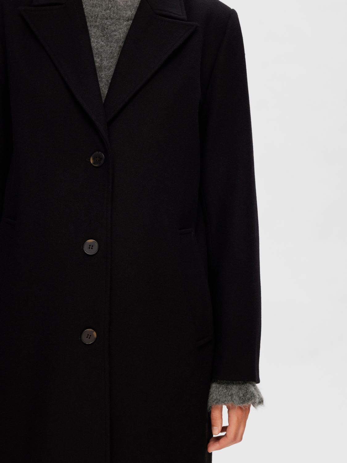 SLFALMA Coat - Black